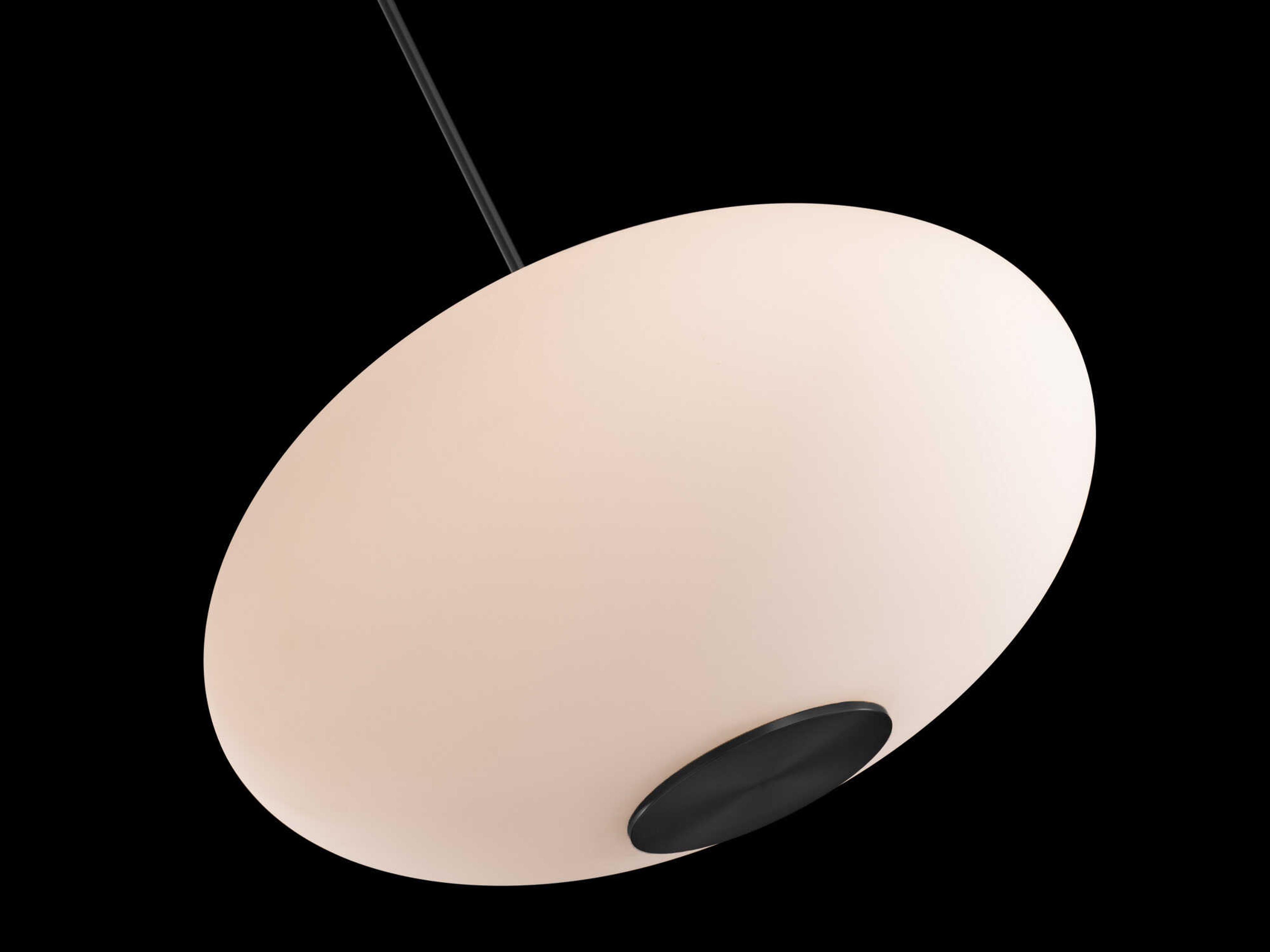 Modern Forms Illusion 1-Light Black Glass LED Globe Pendant