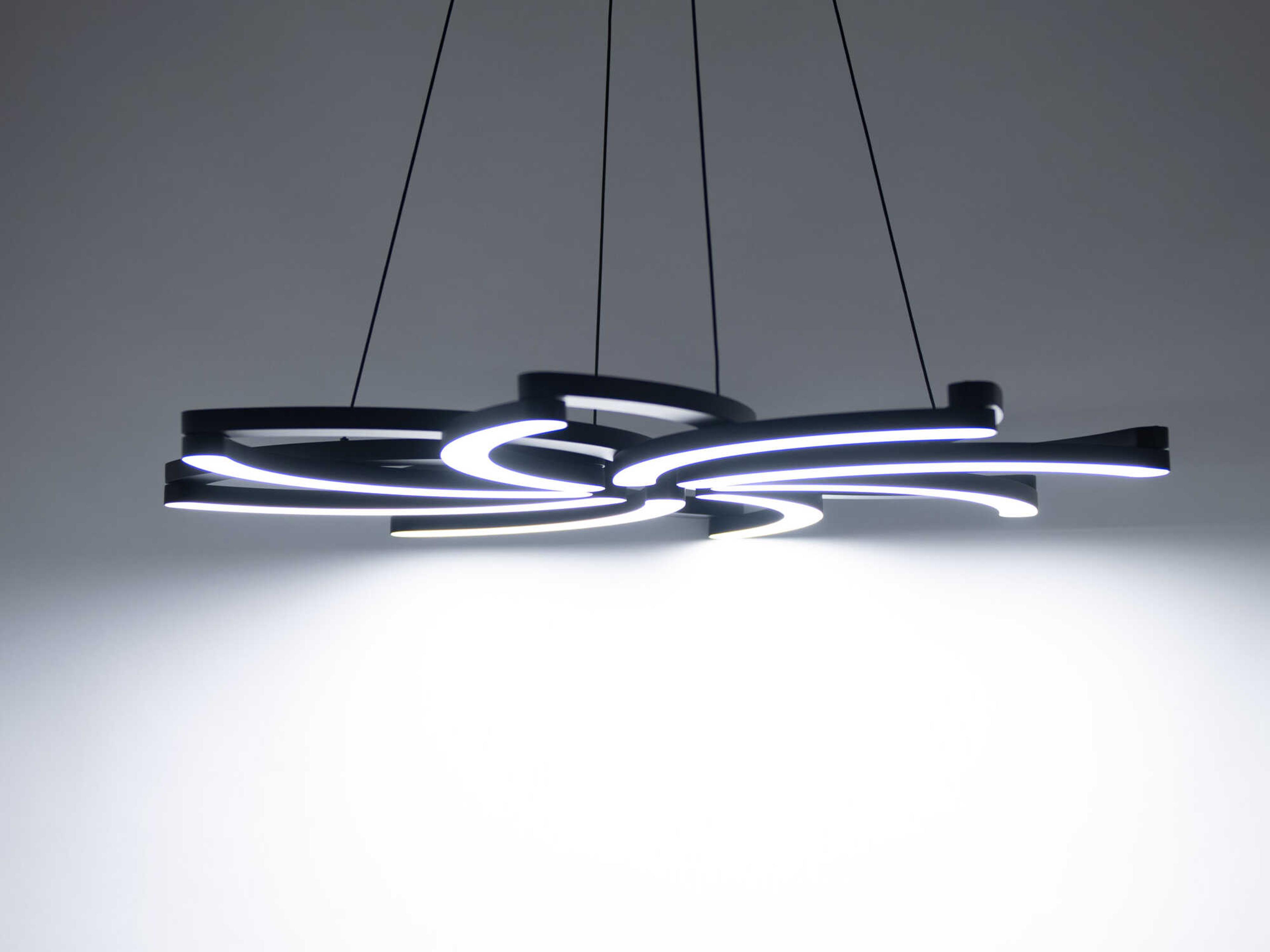 Modern Forms Bloom 1-Light Black LED Pendant