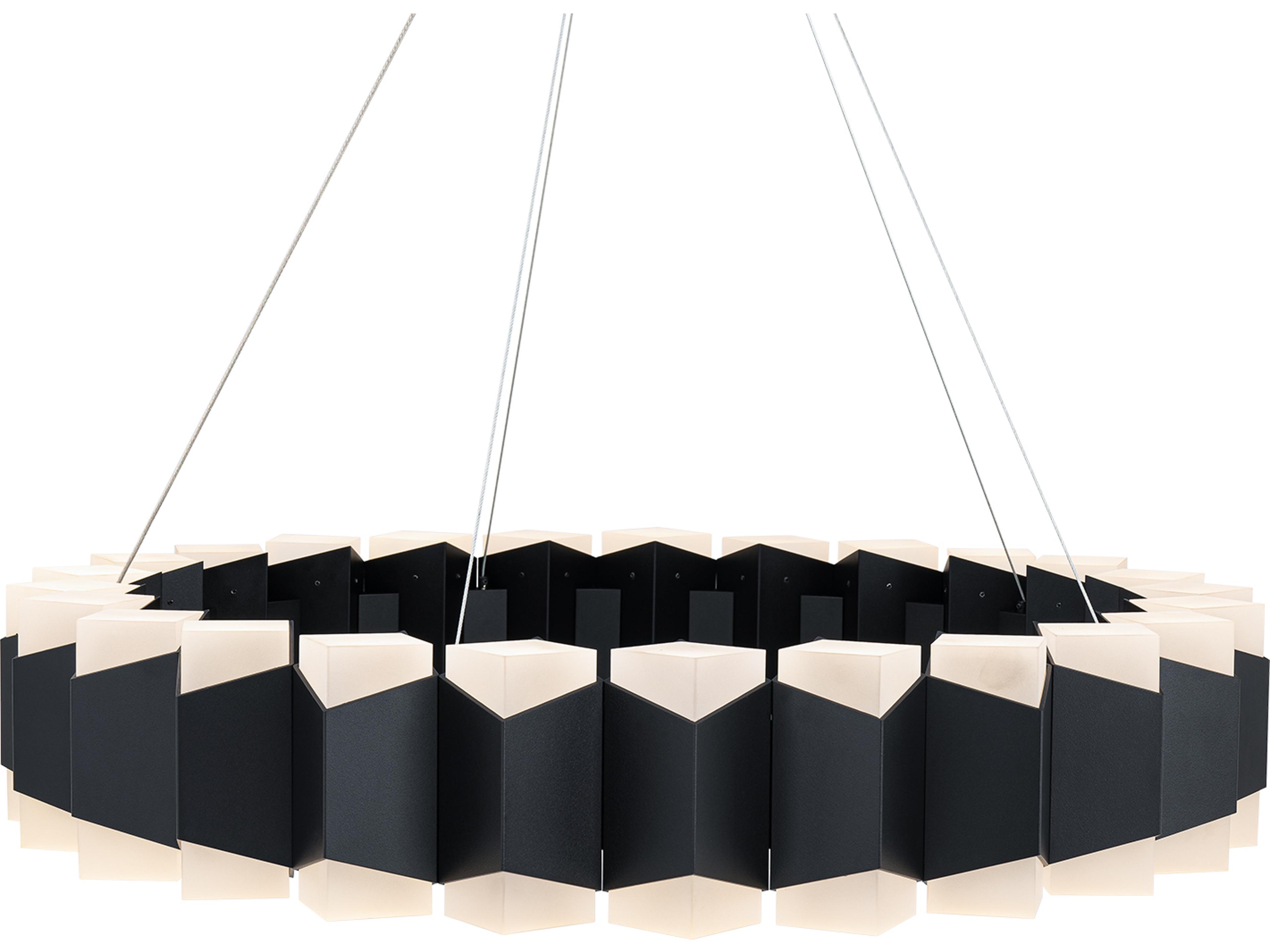 Modern Forms Dolman 48-Light Black Pendant