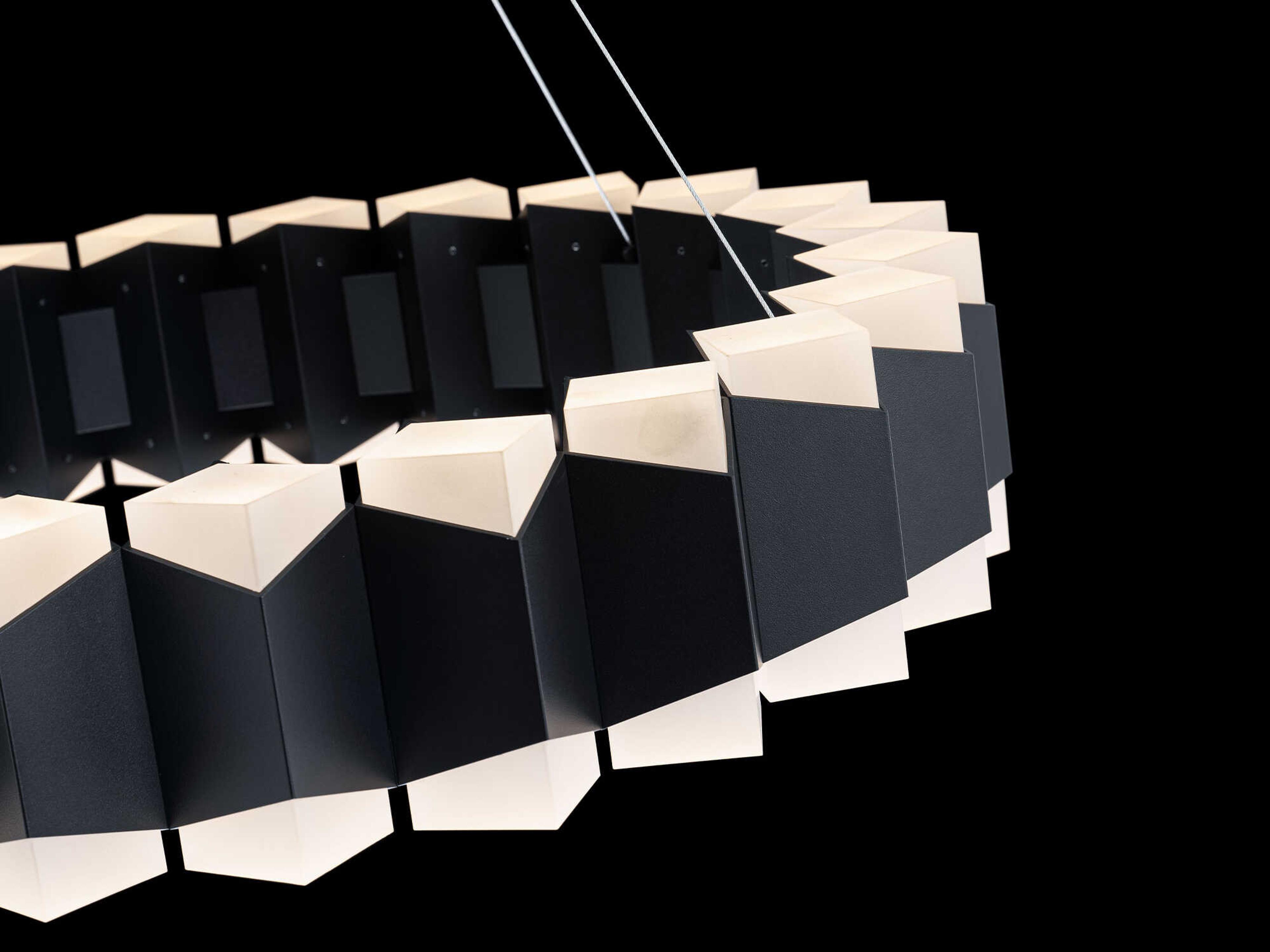 Modern Forms Dolman 48-Light Black Pendant
