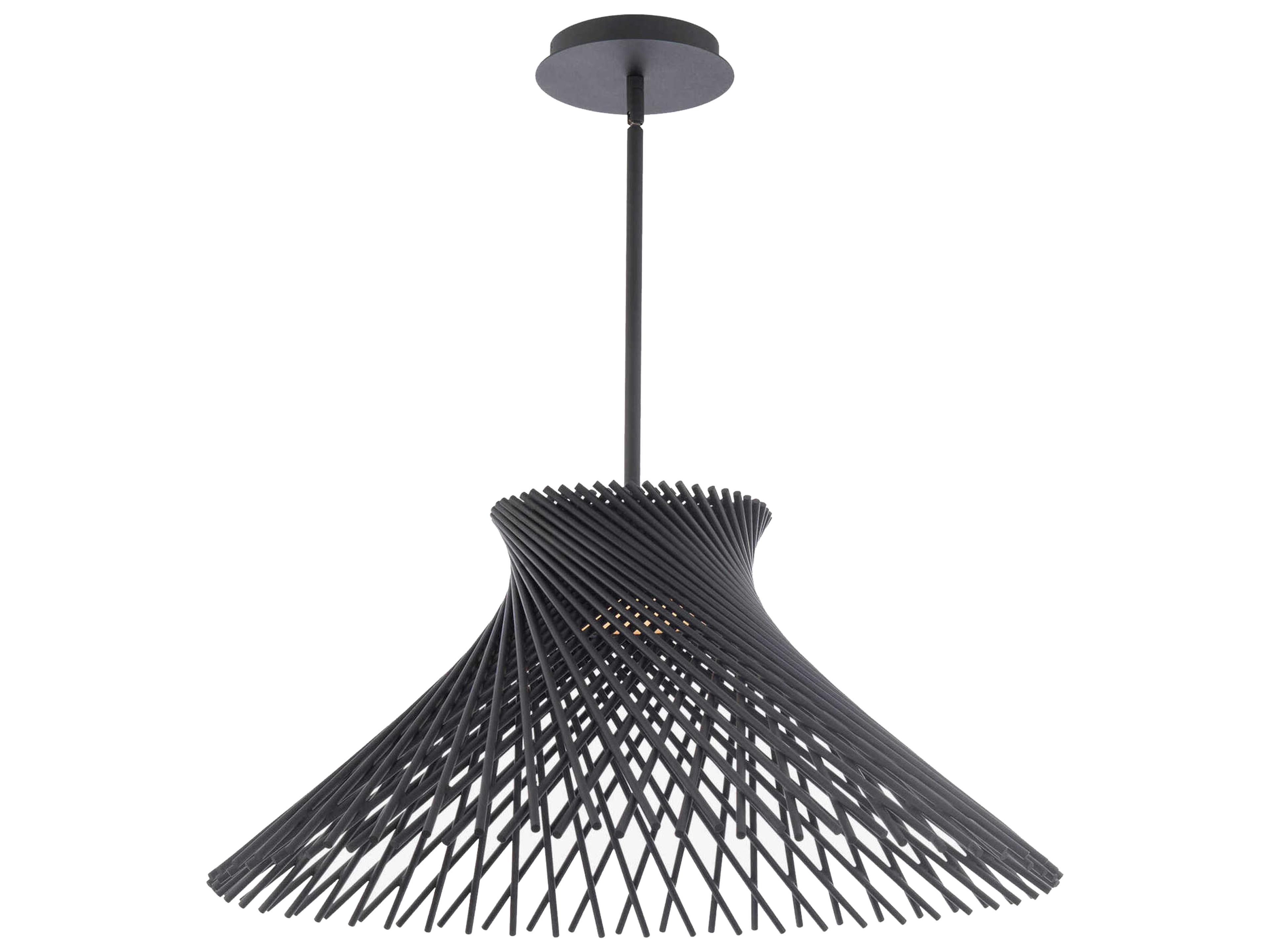 Zenya 1-Light Black LED Pendant