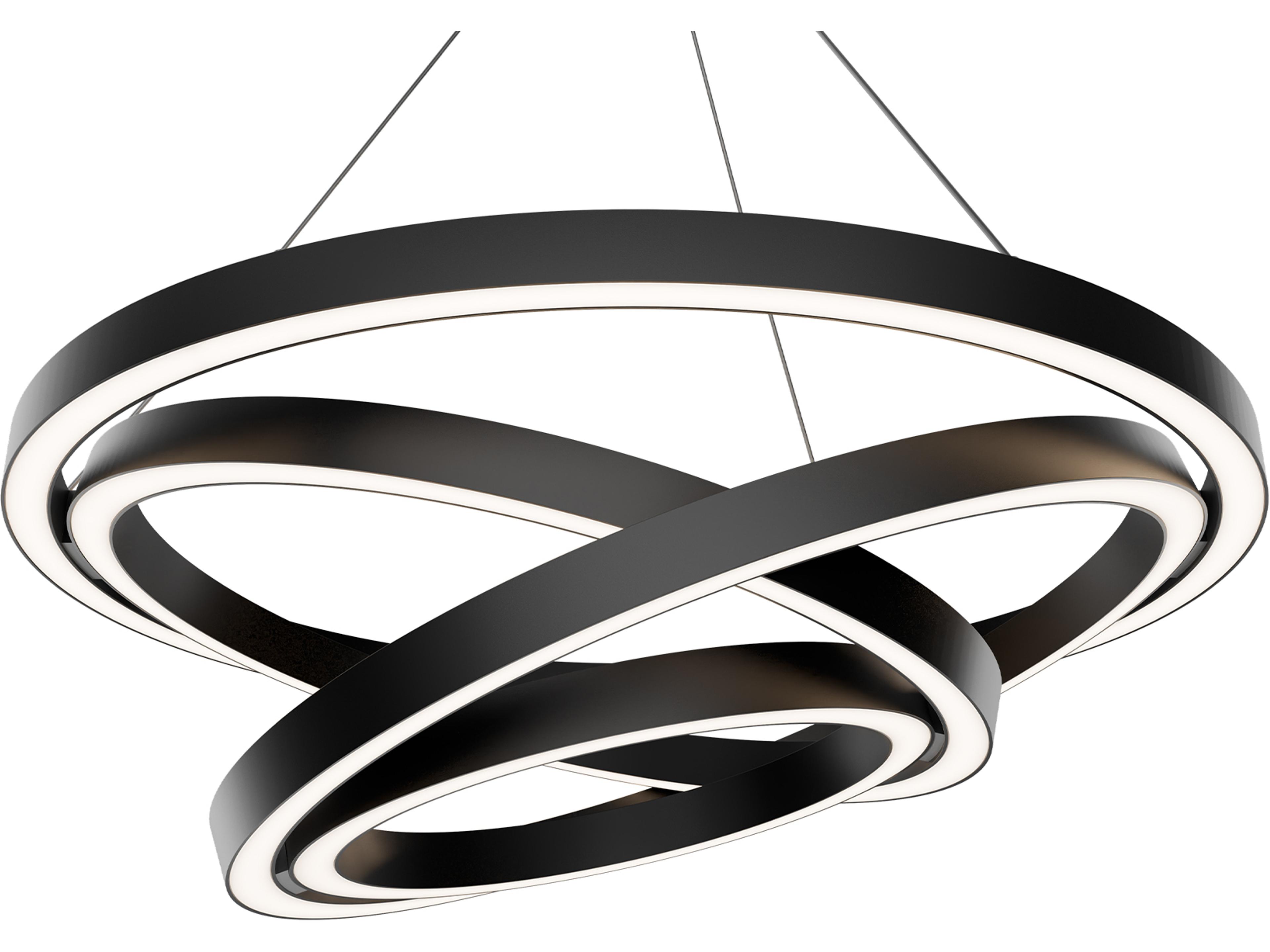 Storm Chaser 1-Light Black Round Pendant