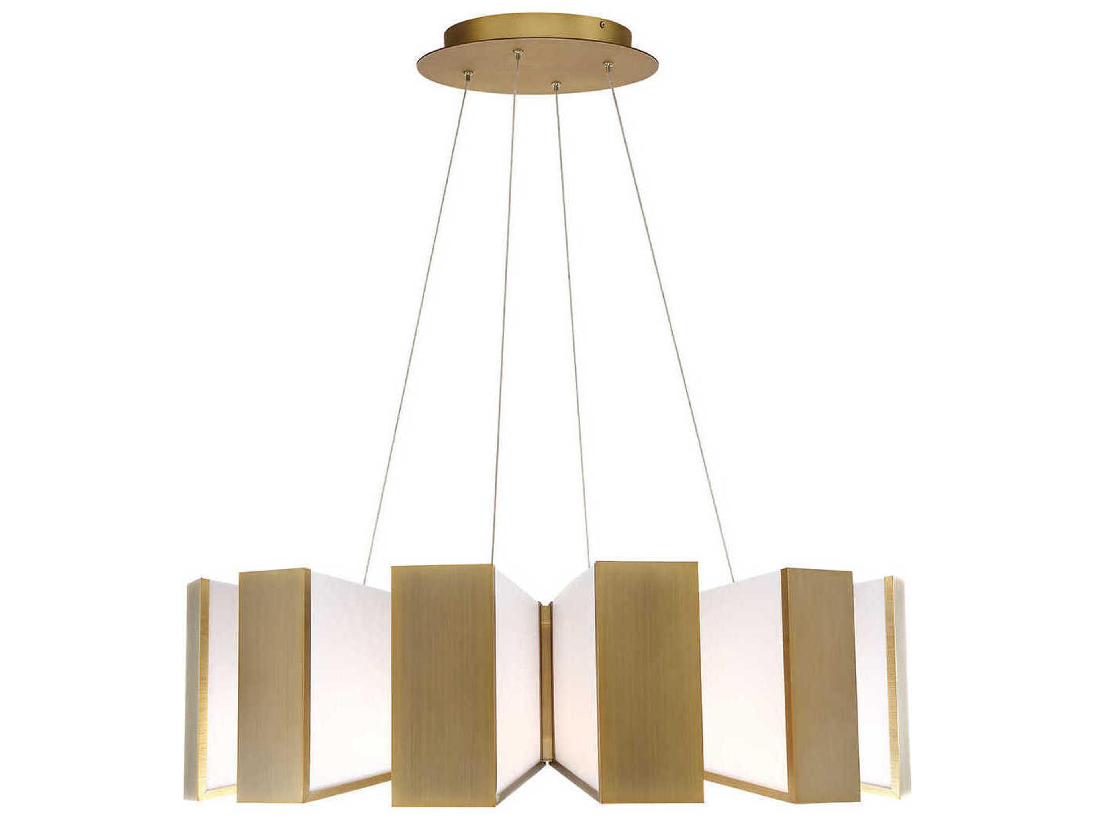 Modern Forms Chronos 12-Light Aged Brass LED Pendant