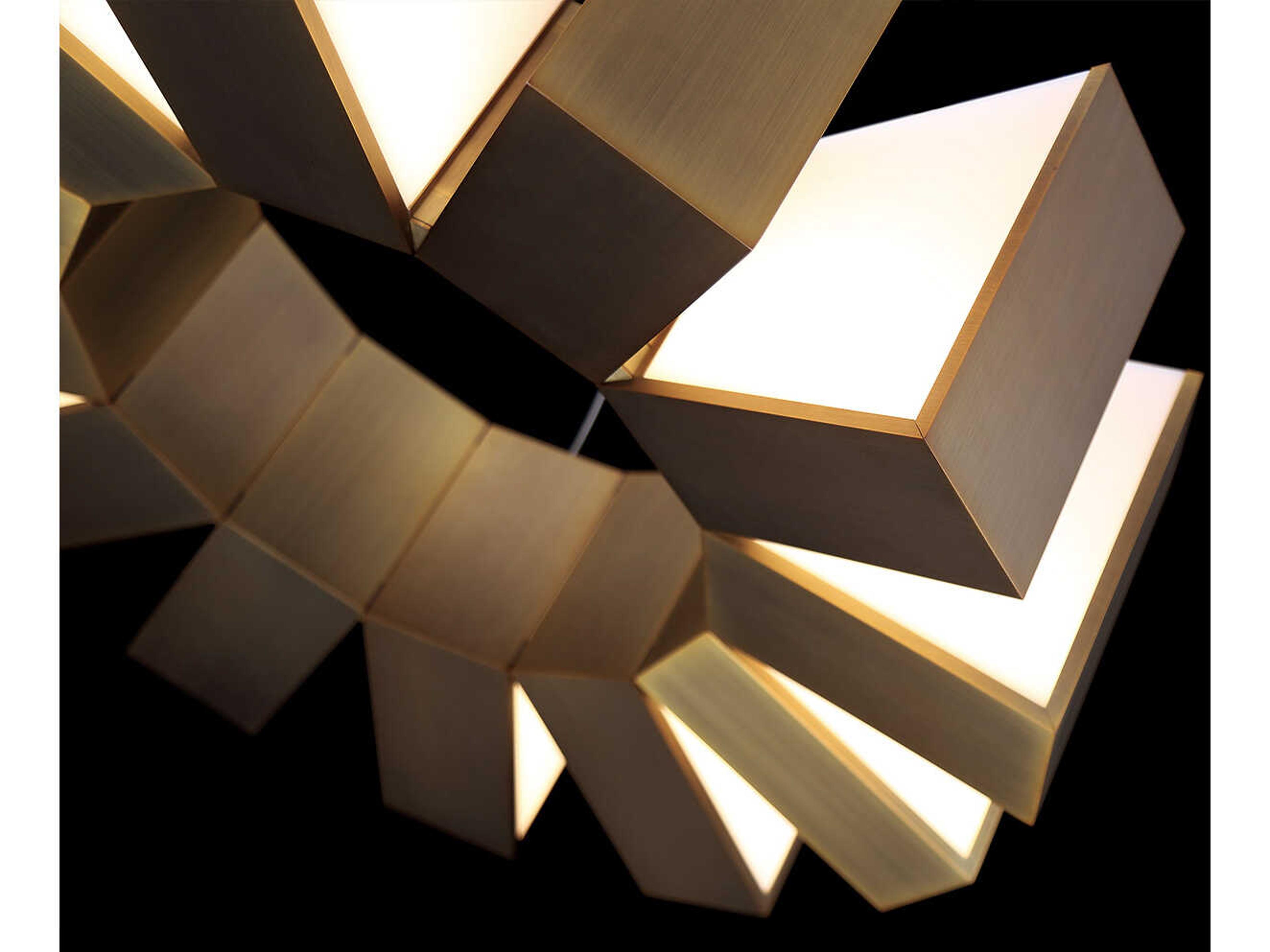 Modern Forms Chronos 12-Light Aged Brass LED Pendant