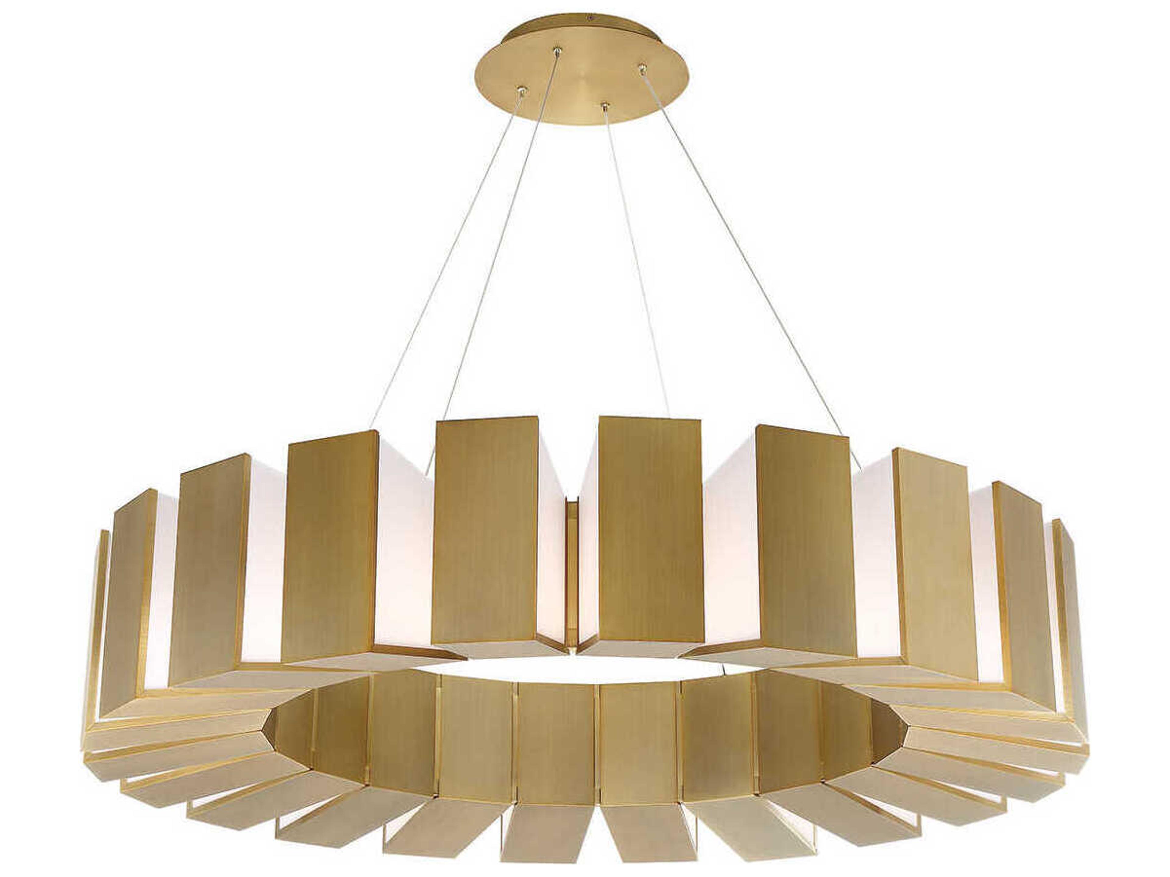 Modern Forms Chronos 22-Light Aged Brass LED Pendant