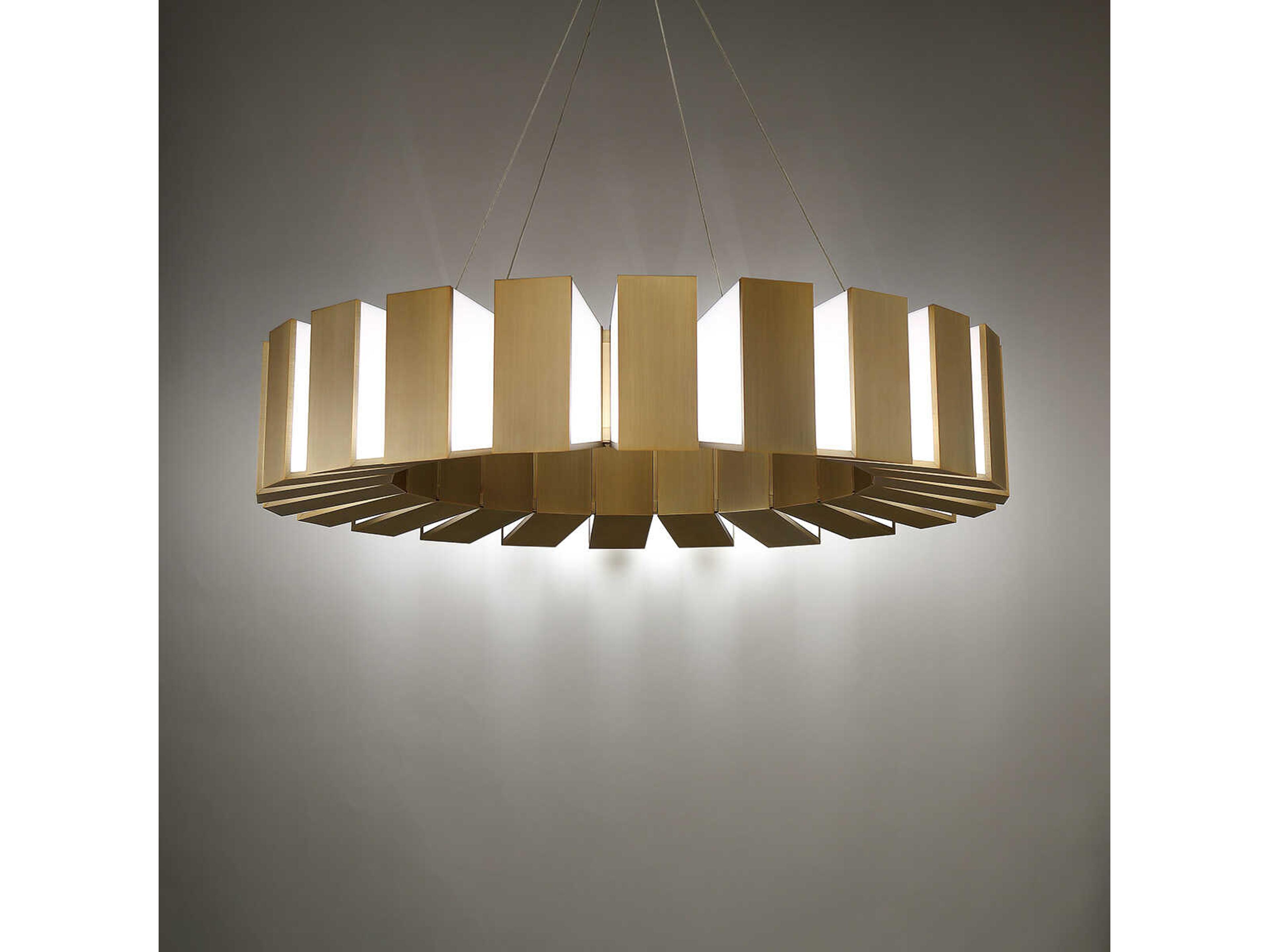 Modern Forms Chronos 22-Light Aged Brass LED Pendant