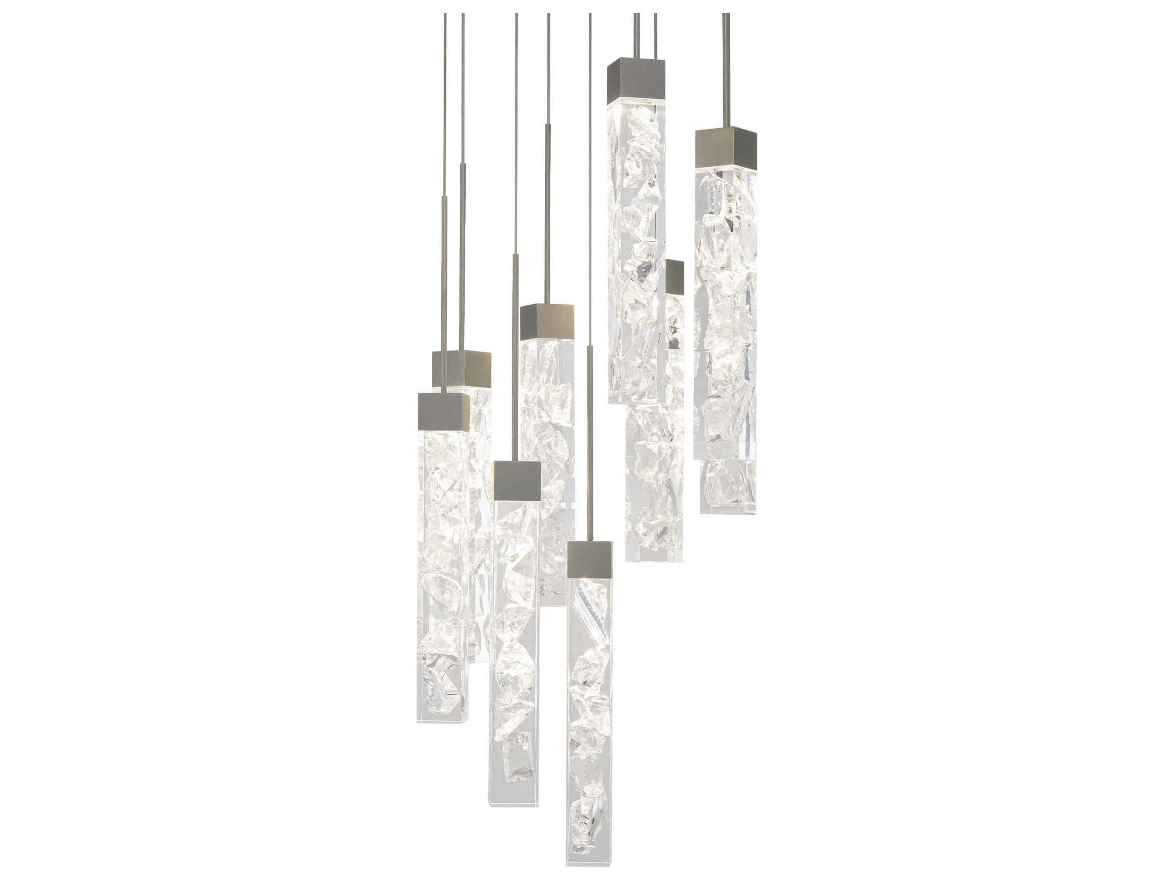Minx 9-Light Antique Nickel Linear Pendant