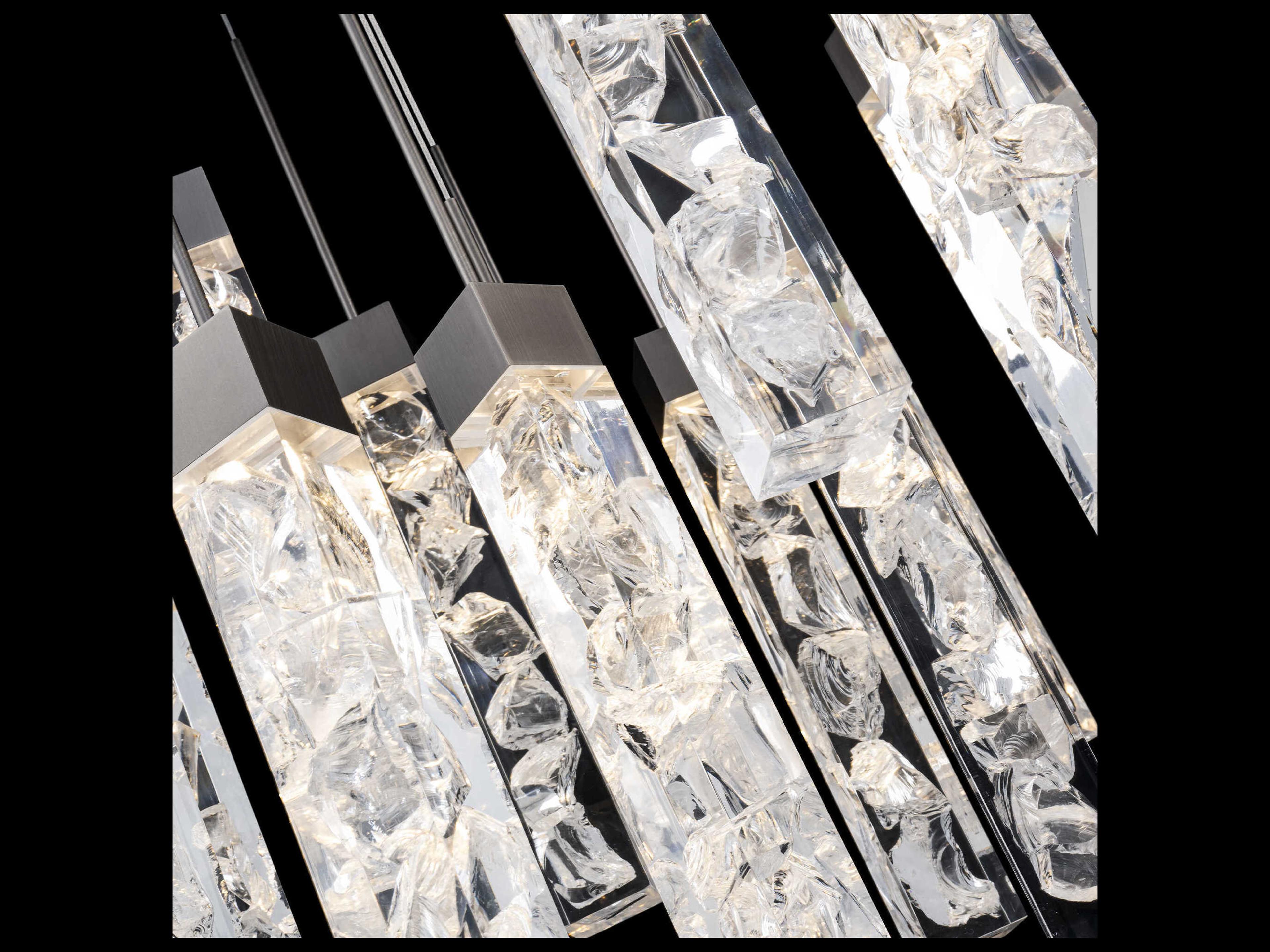 Modern Forms Minx 15-Light Antique Nickel Linear Pendant