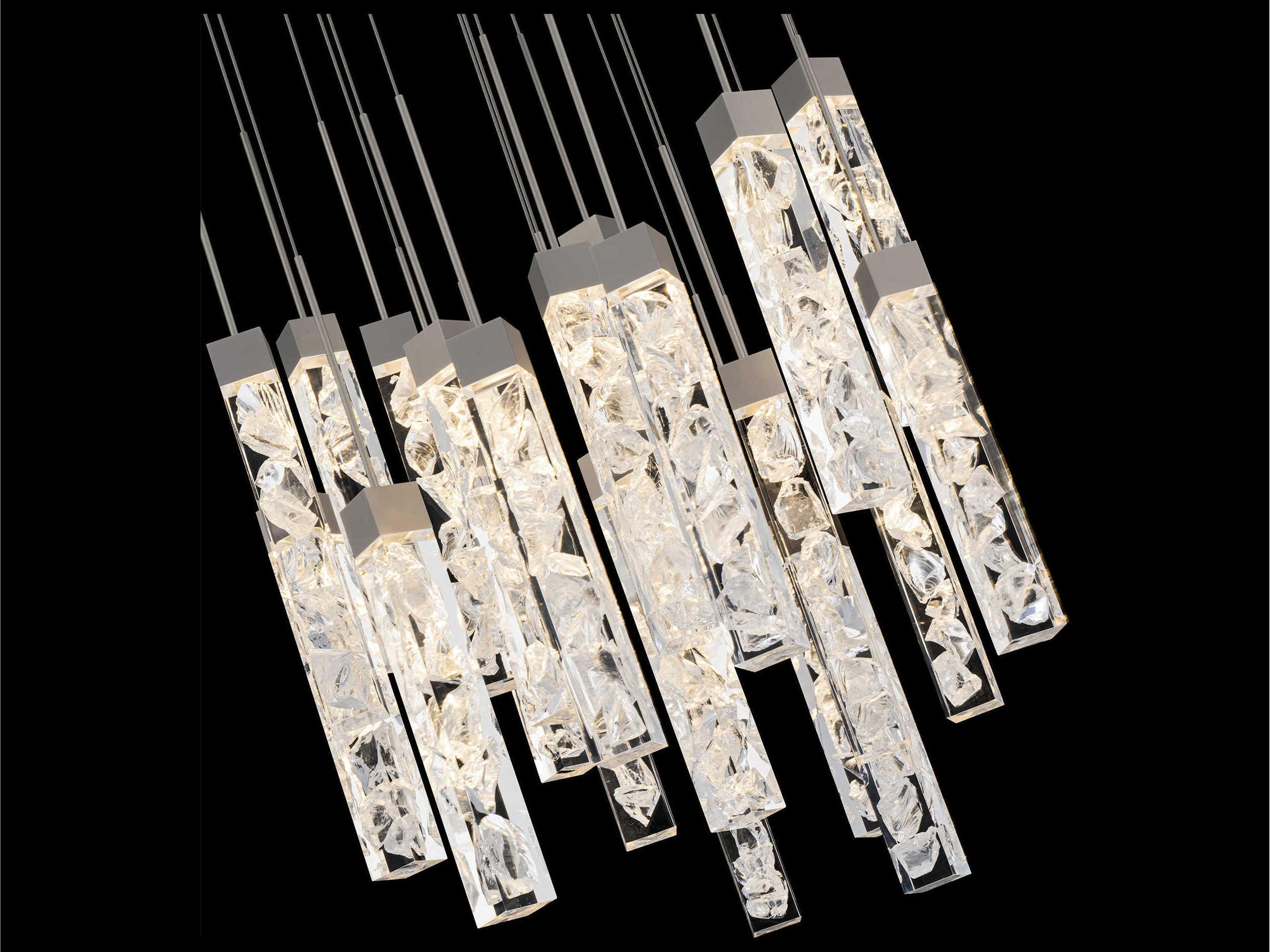 Modern Forms Minx 21-Light Antique Nickel Linear Pendant