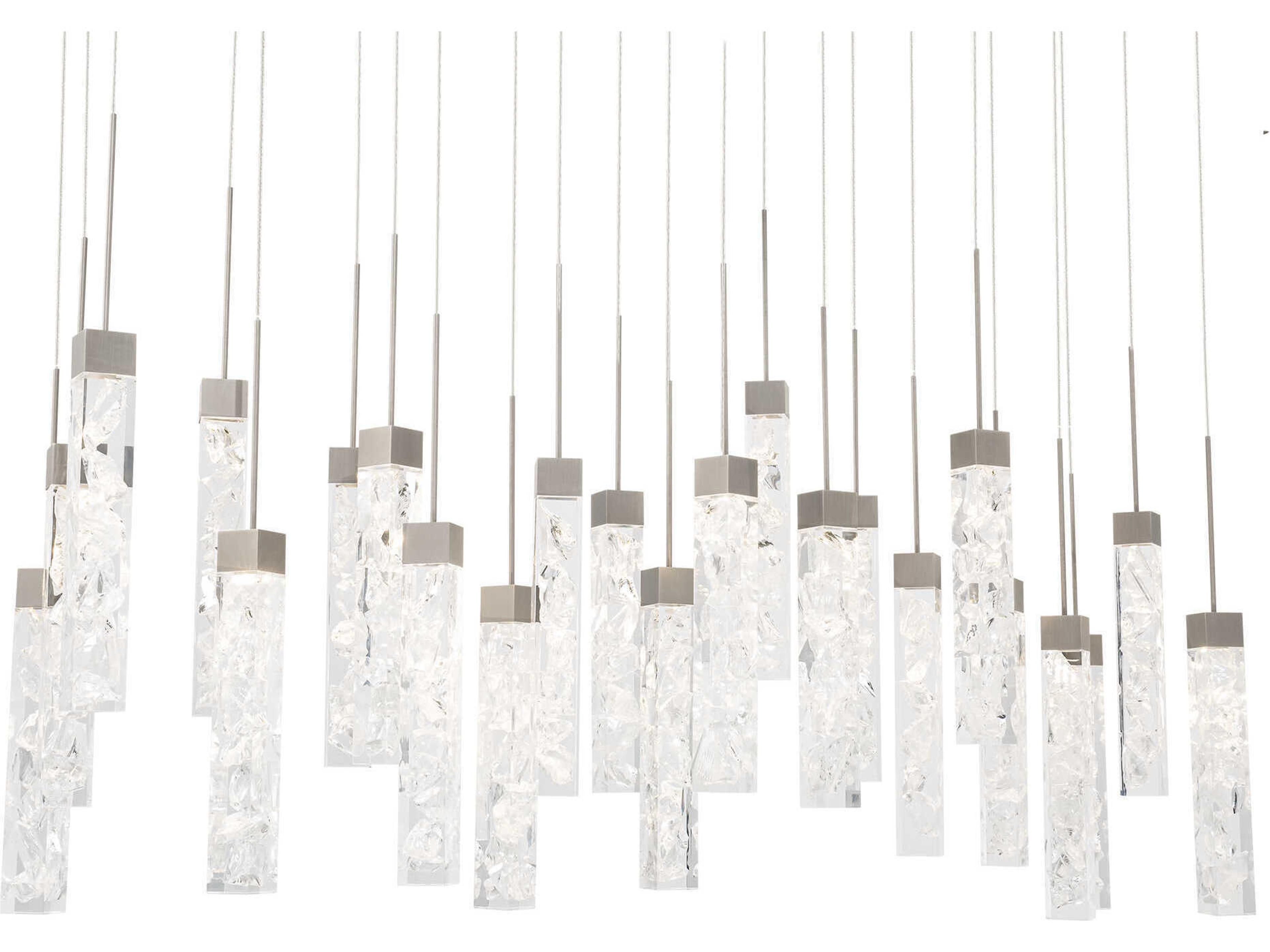 Minx 23-Light Antique Nickel Linear Island Pendant