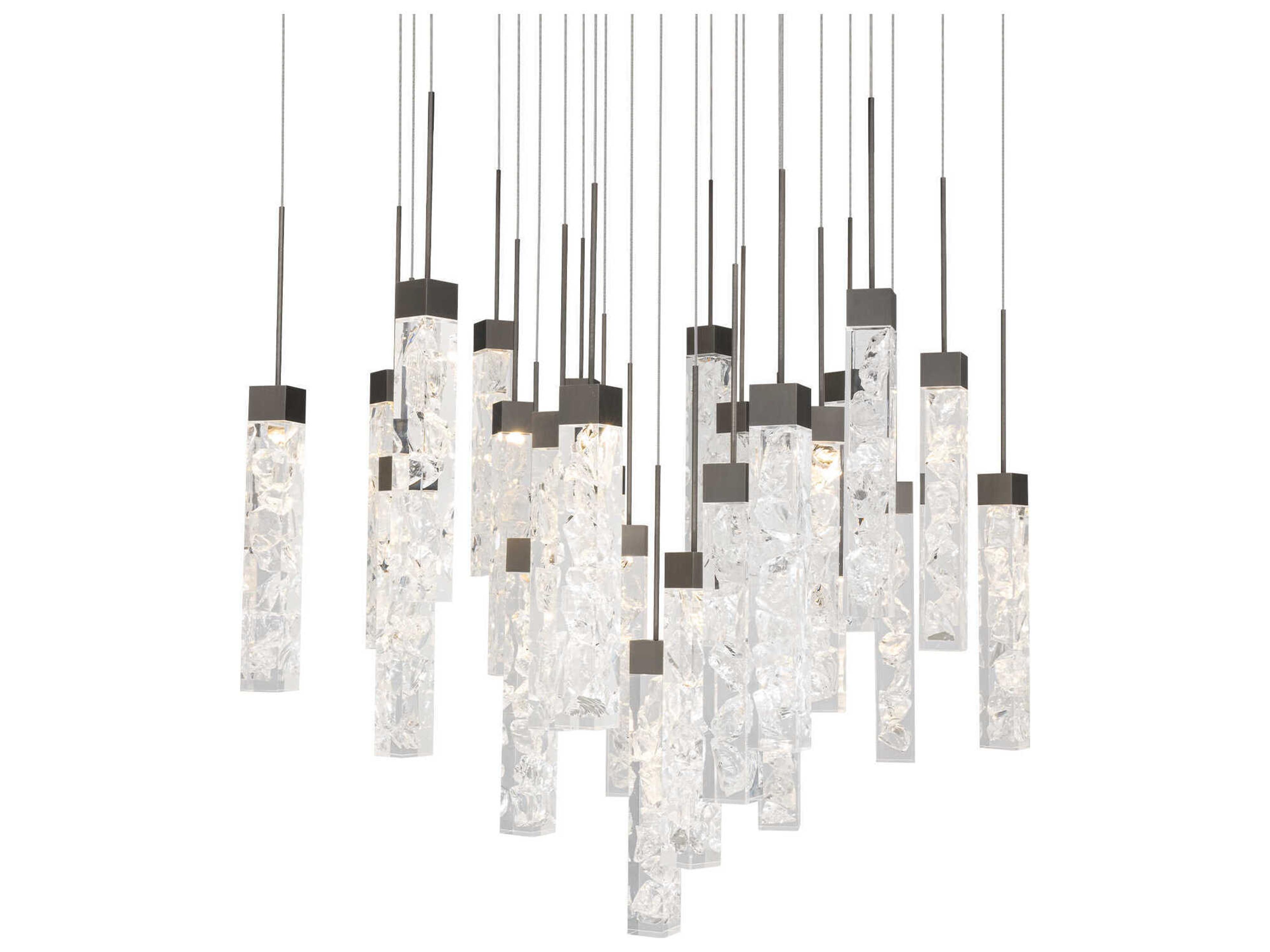 Minx 25-Light Antique Nickel Linear Pendant