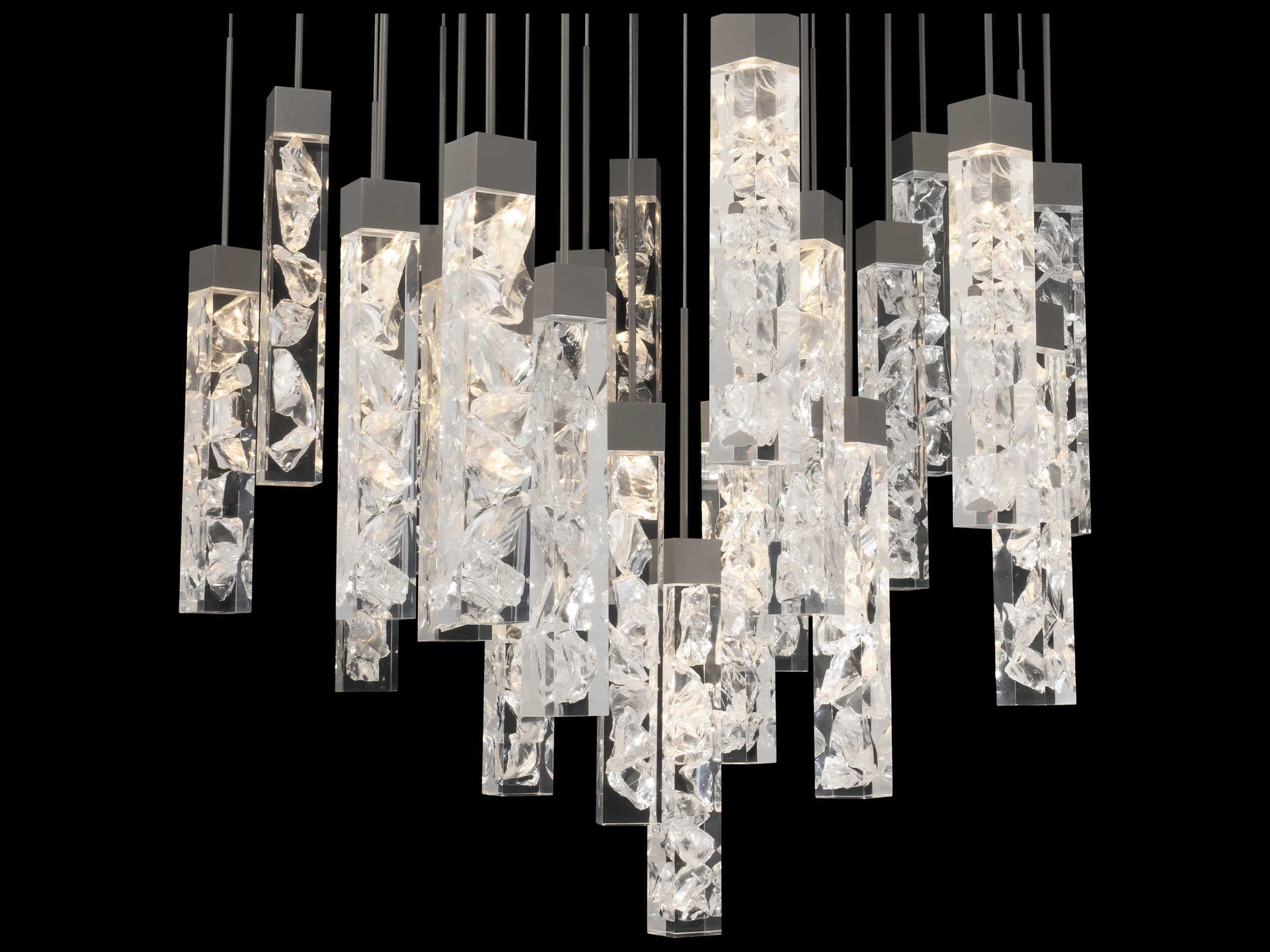 Modern Forms Minx 25-Light Antique Nickel Linear Pendant