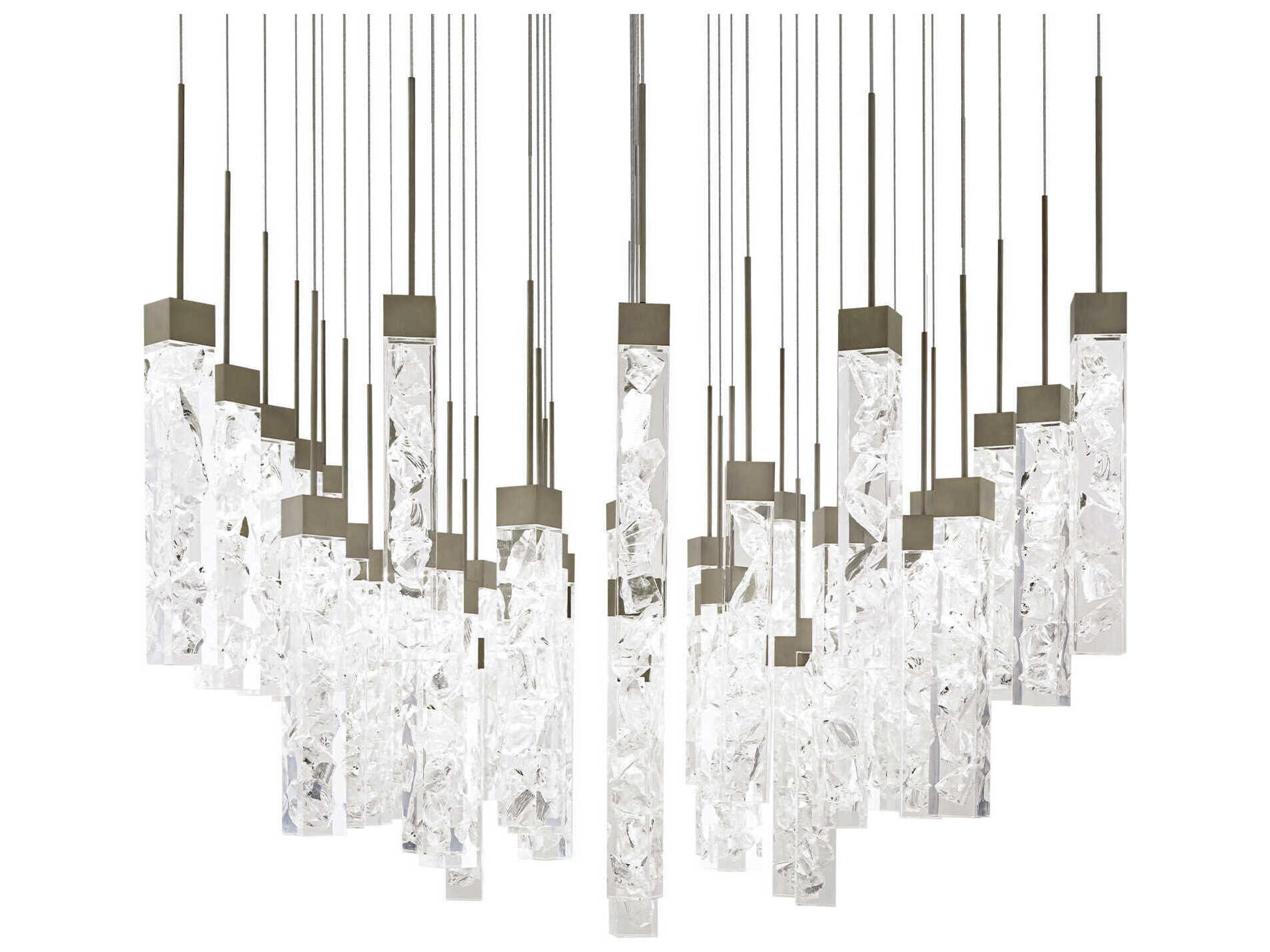 Minx 41-Light Antique Nickel Linear Pendant