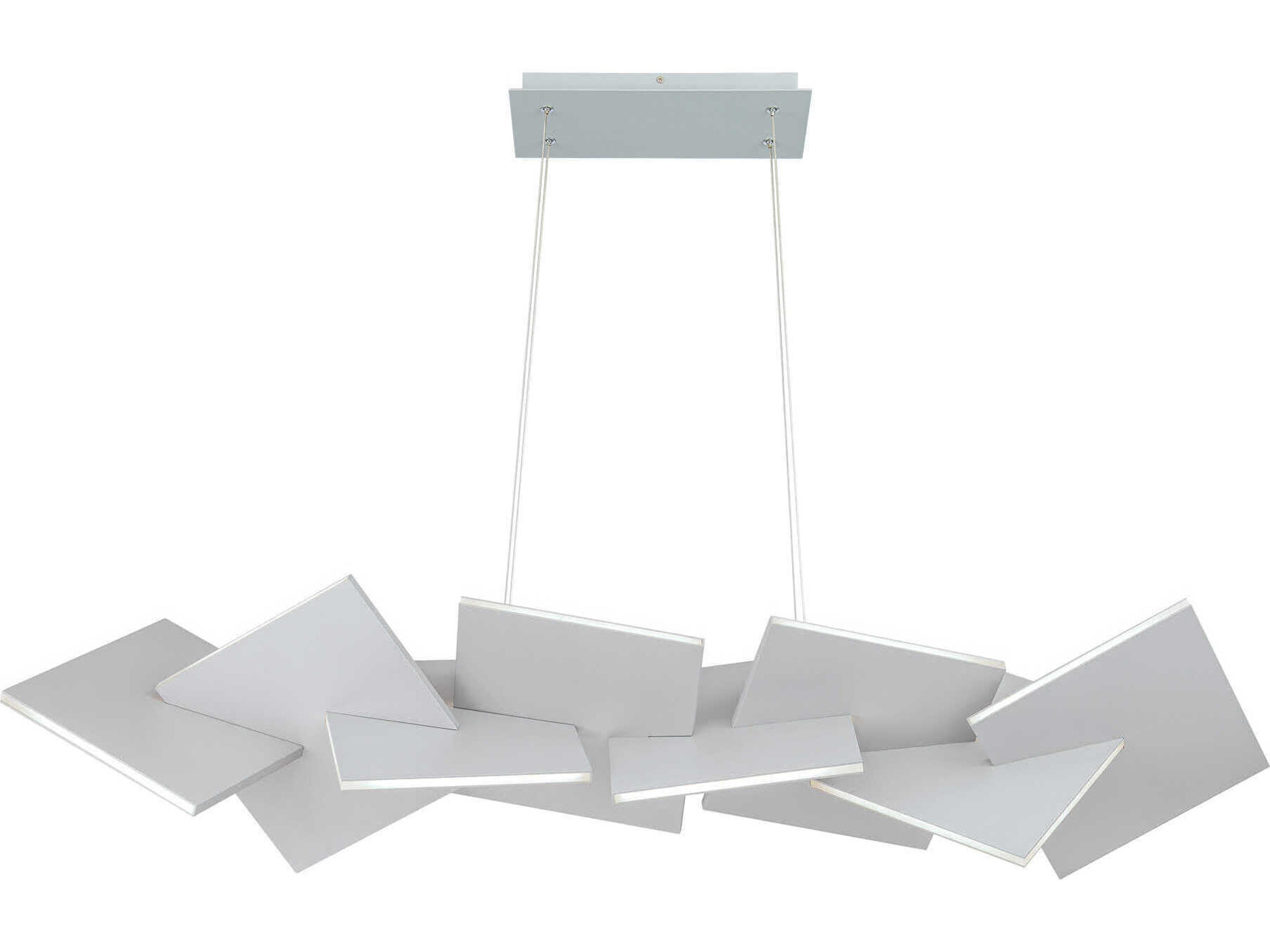 Modern Forms Konstruct 1-Light Titanium Gray LED Linear Island Pendant