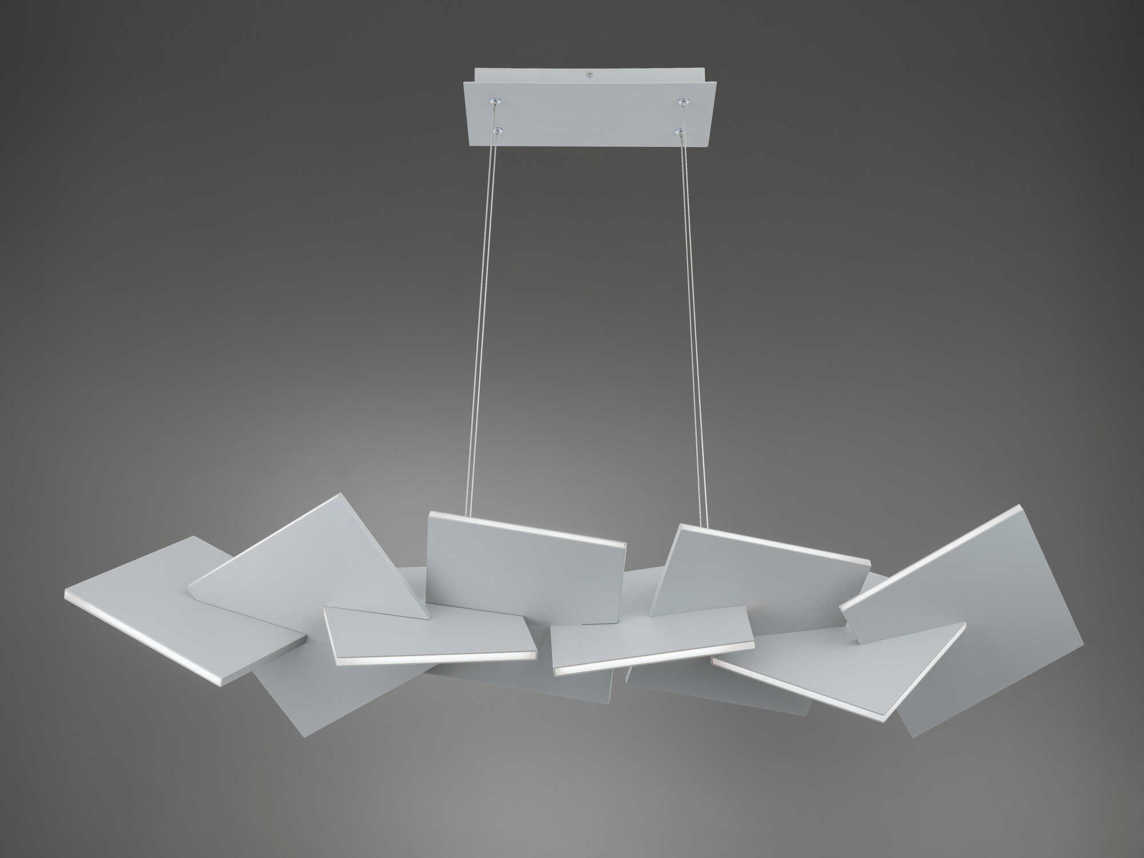 Modern Forms Konstruct 1-Light Titanium Gray LED Linear Island Pendant