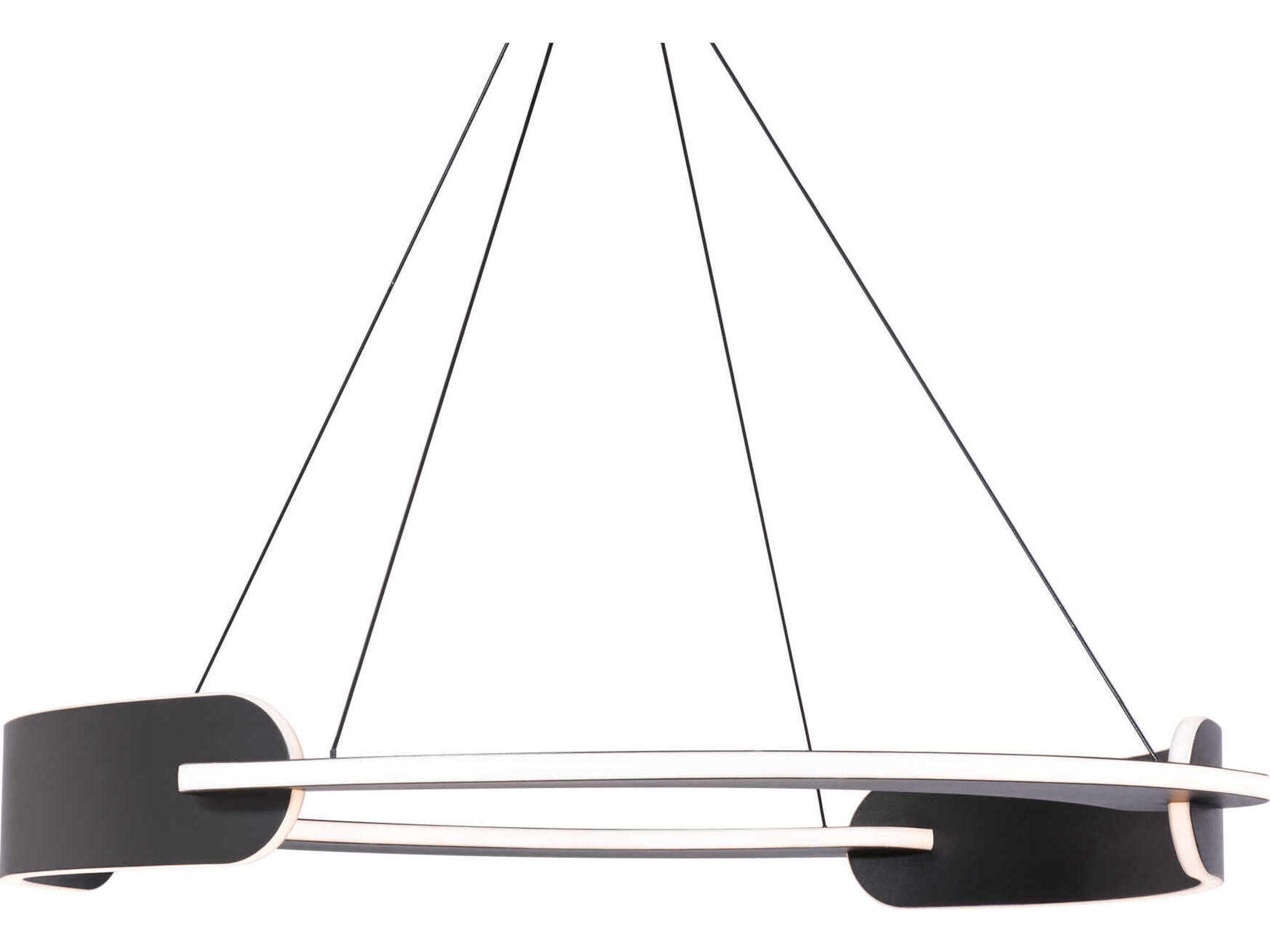 Modern Forms Ilios 4-Light Black LED Round Pendant