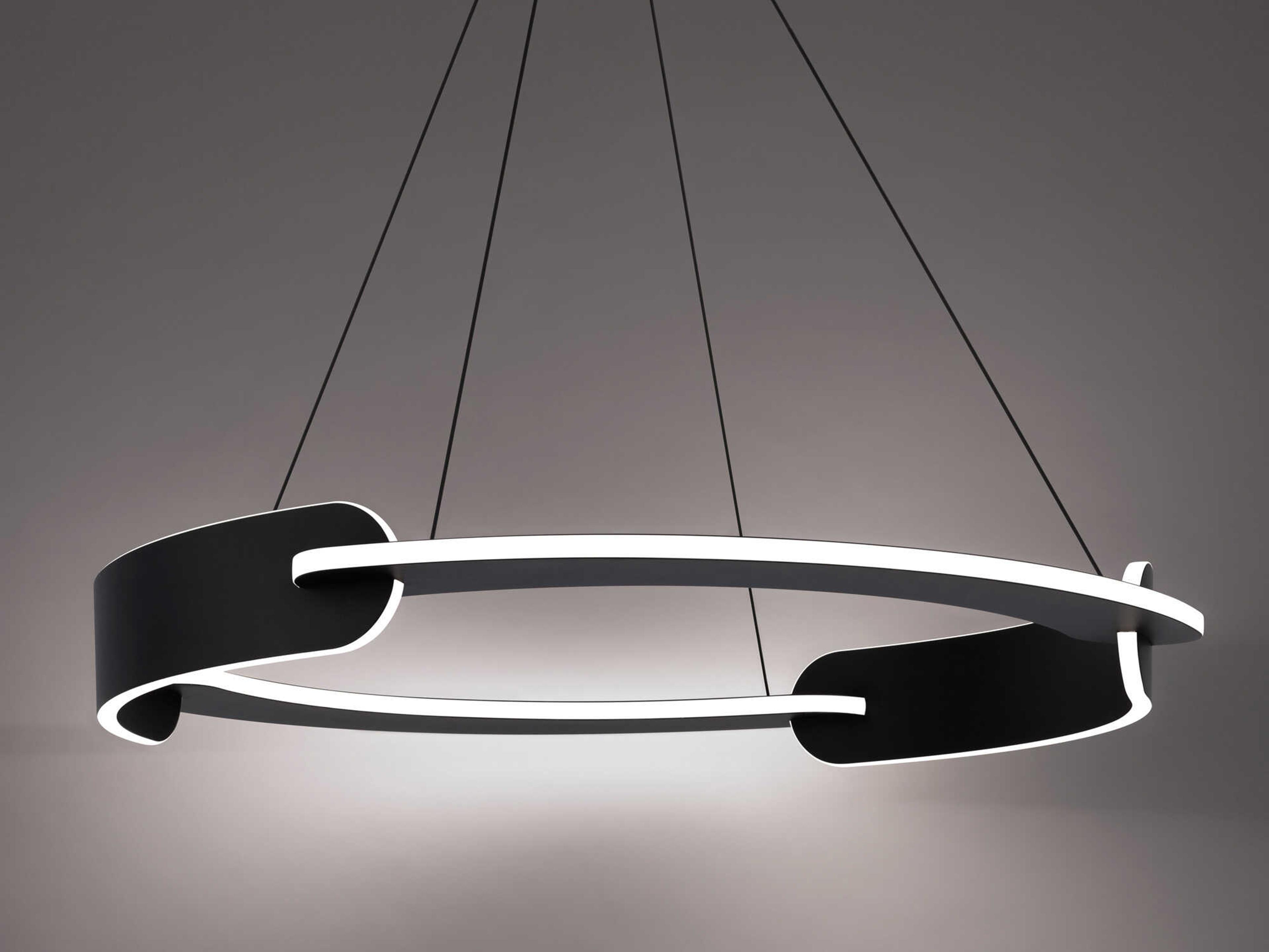 Modern Forms Ilios 4-Light Black LED Round Pendant