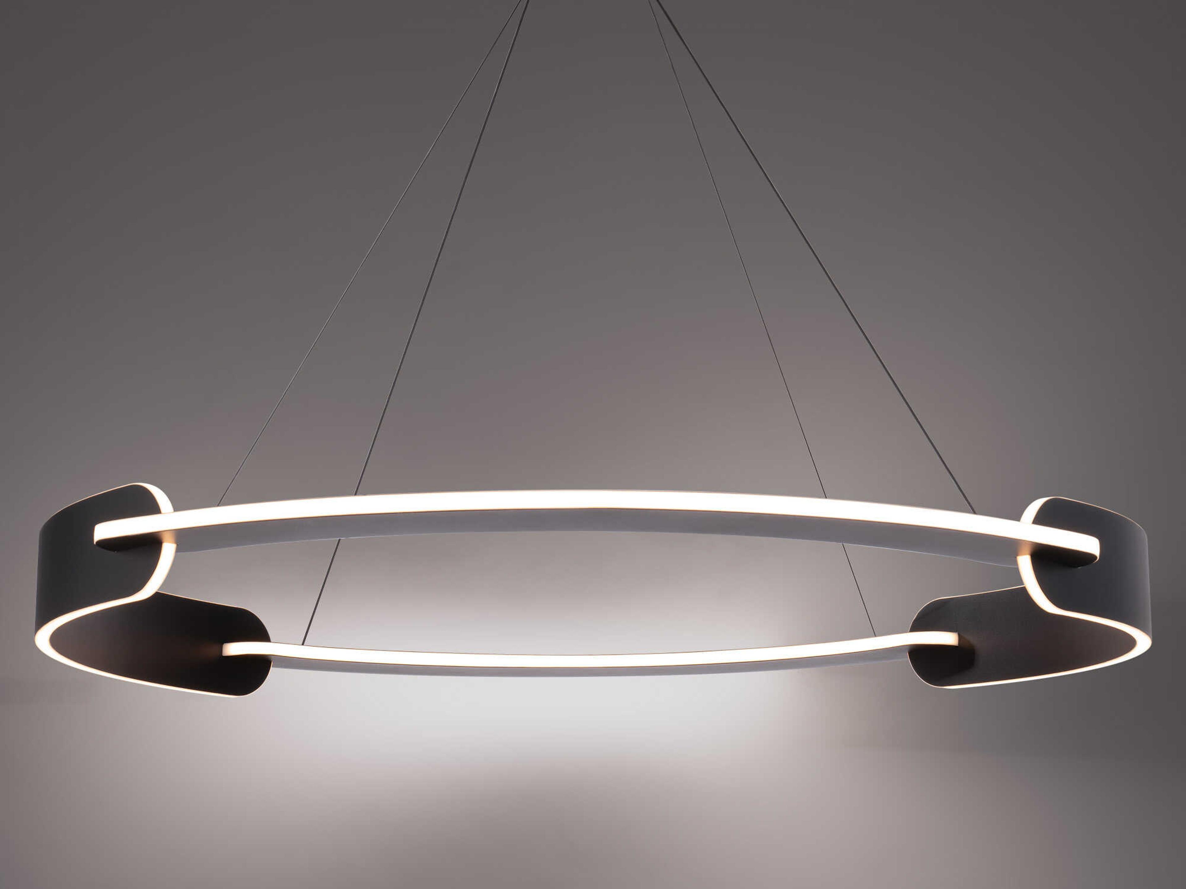 Modern Forms Ilios 4-Light Black LED Round Pendant