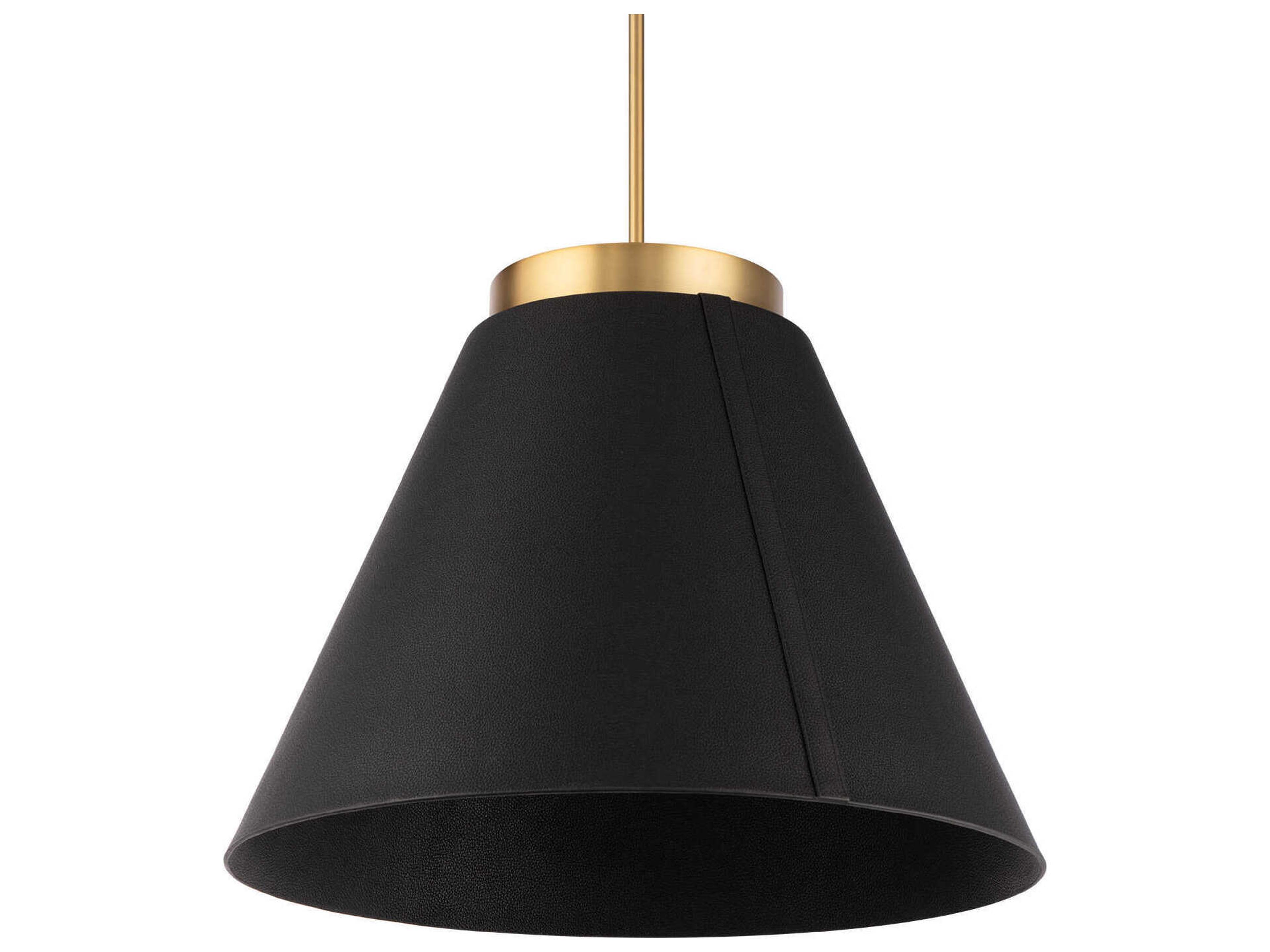 Modern Forms Bentley 1-Light Black Aged Brass LED Pendant
