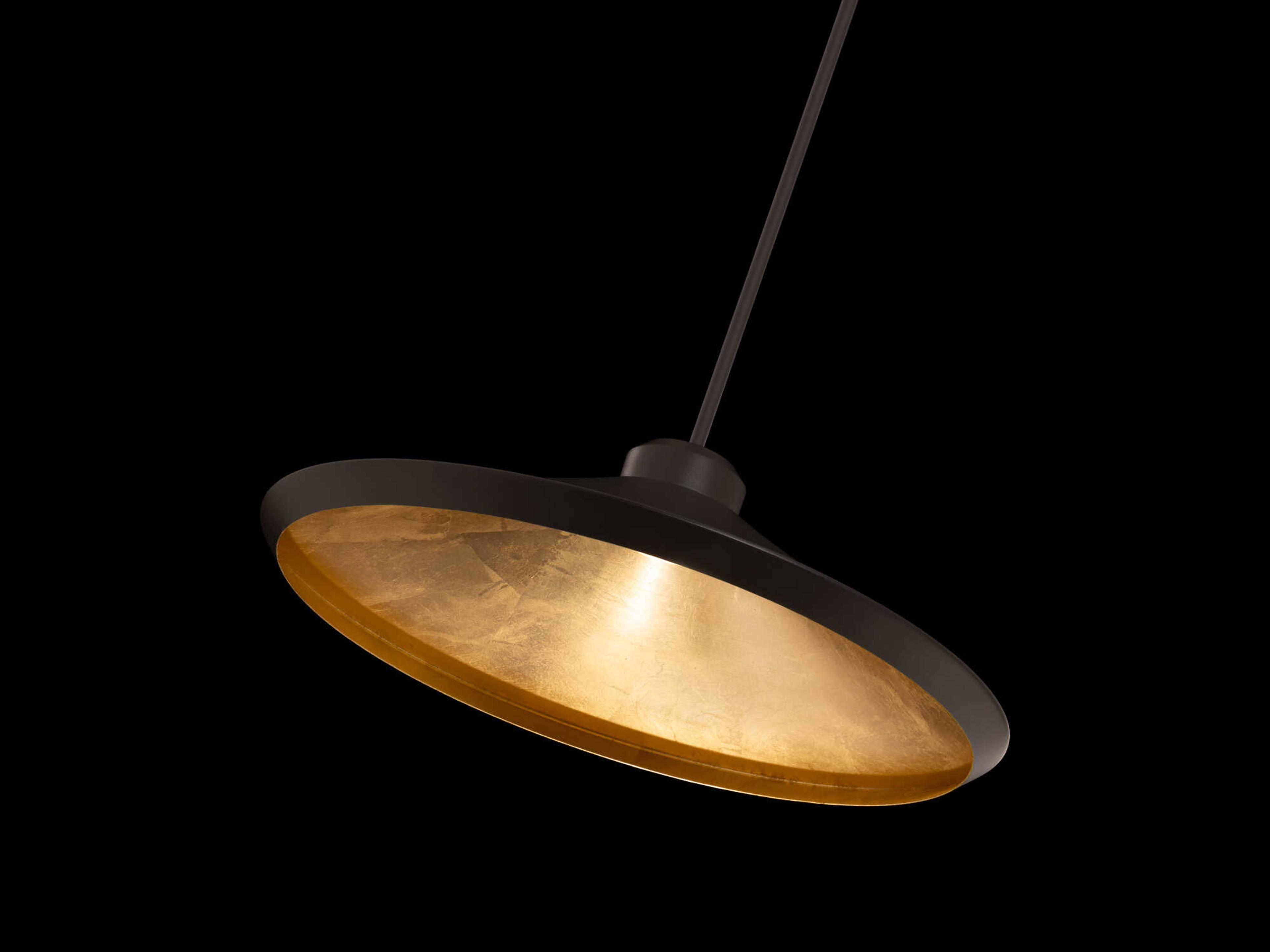 Modern Forms Alfa 1-Light Bronze Gold Leaf LED Pendant