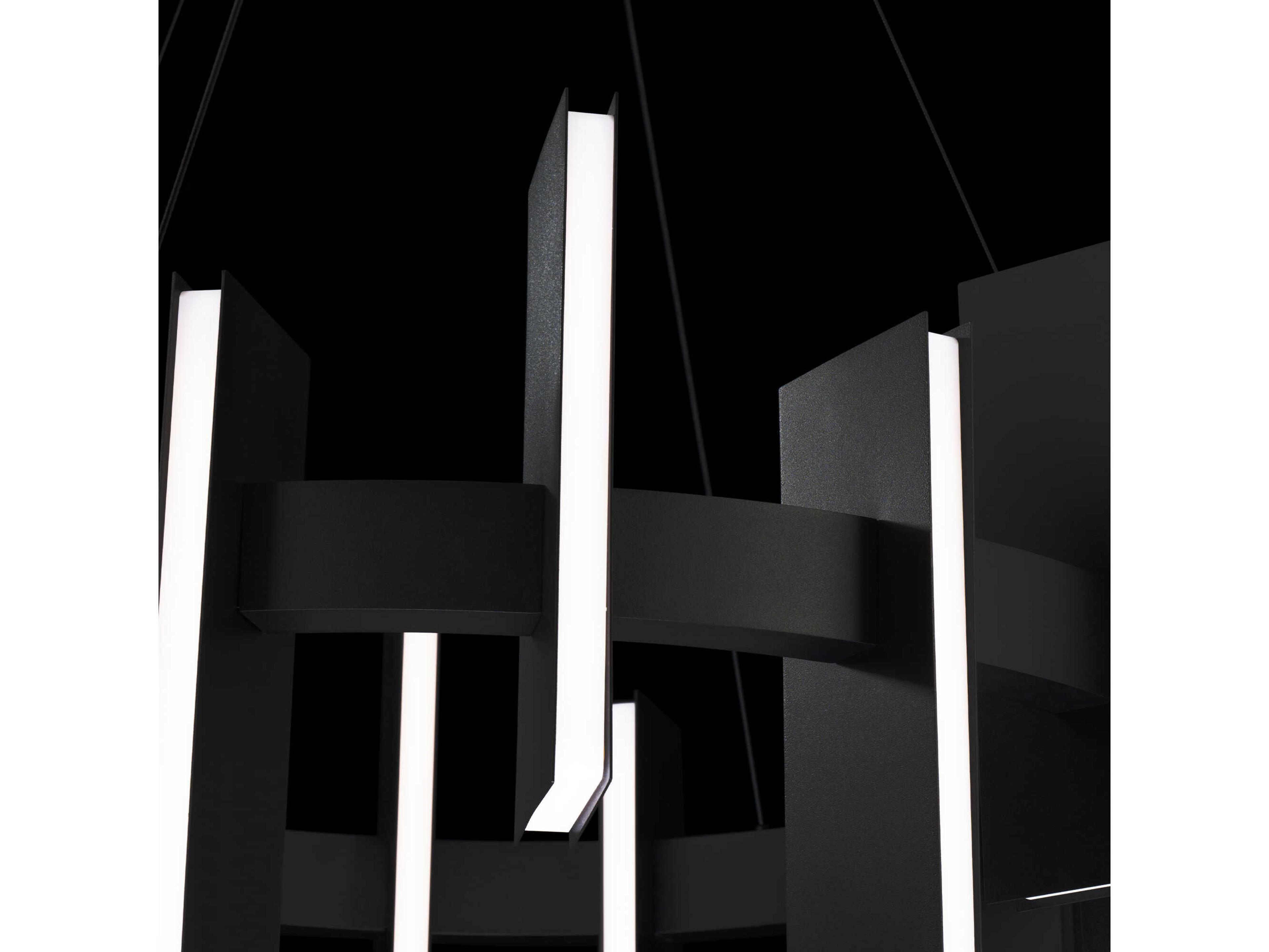 Modern Forms Ronan 1-Light Black Geometric Pendant