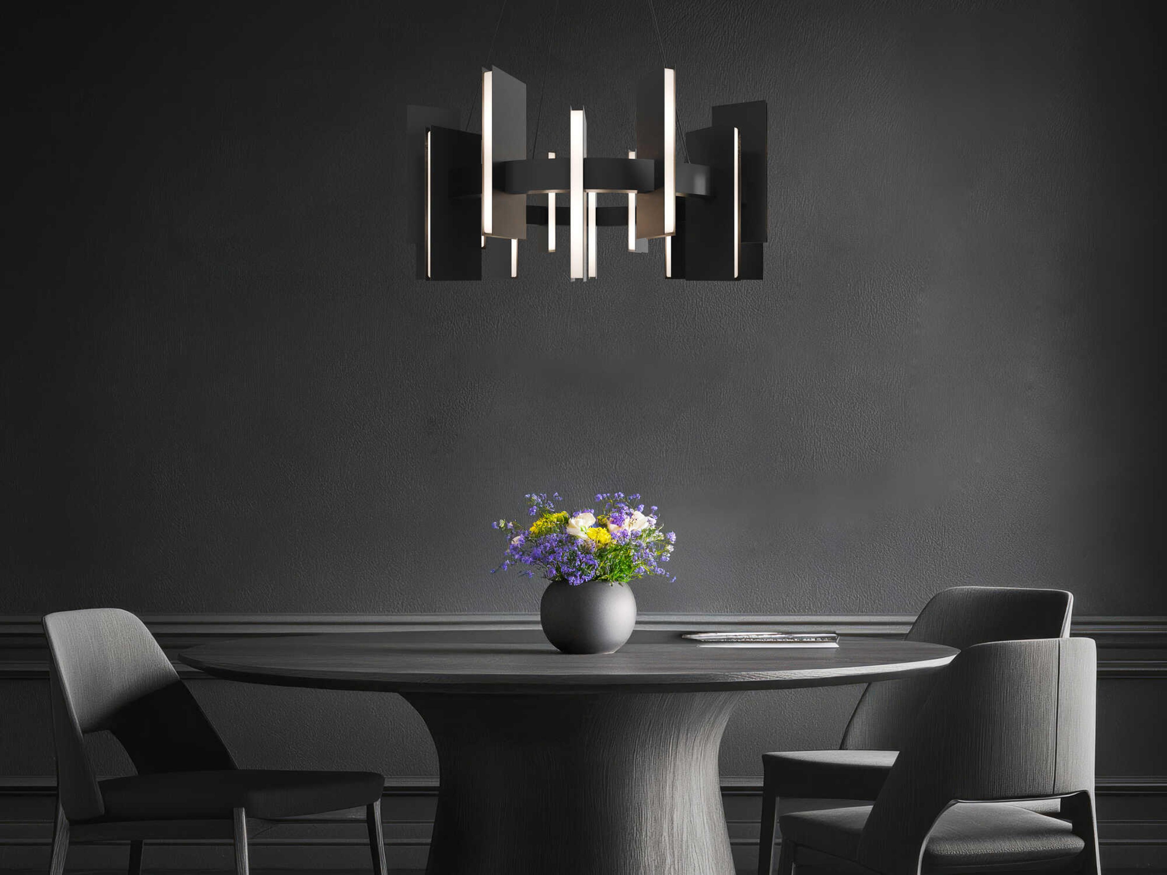Modern Forms Ronan 1-Light Black Geometric Pendant
