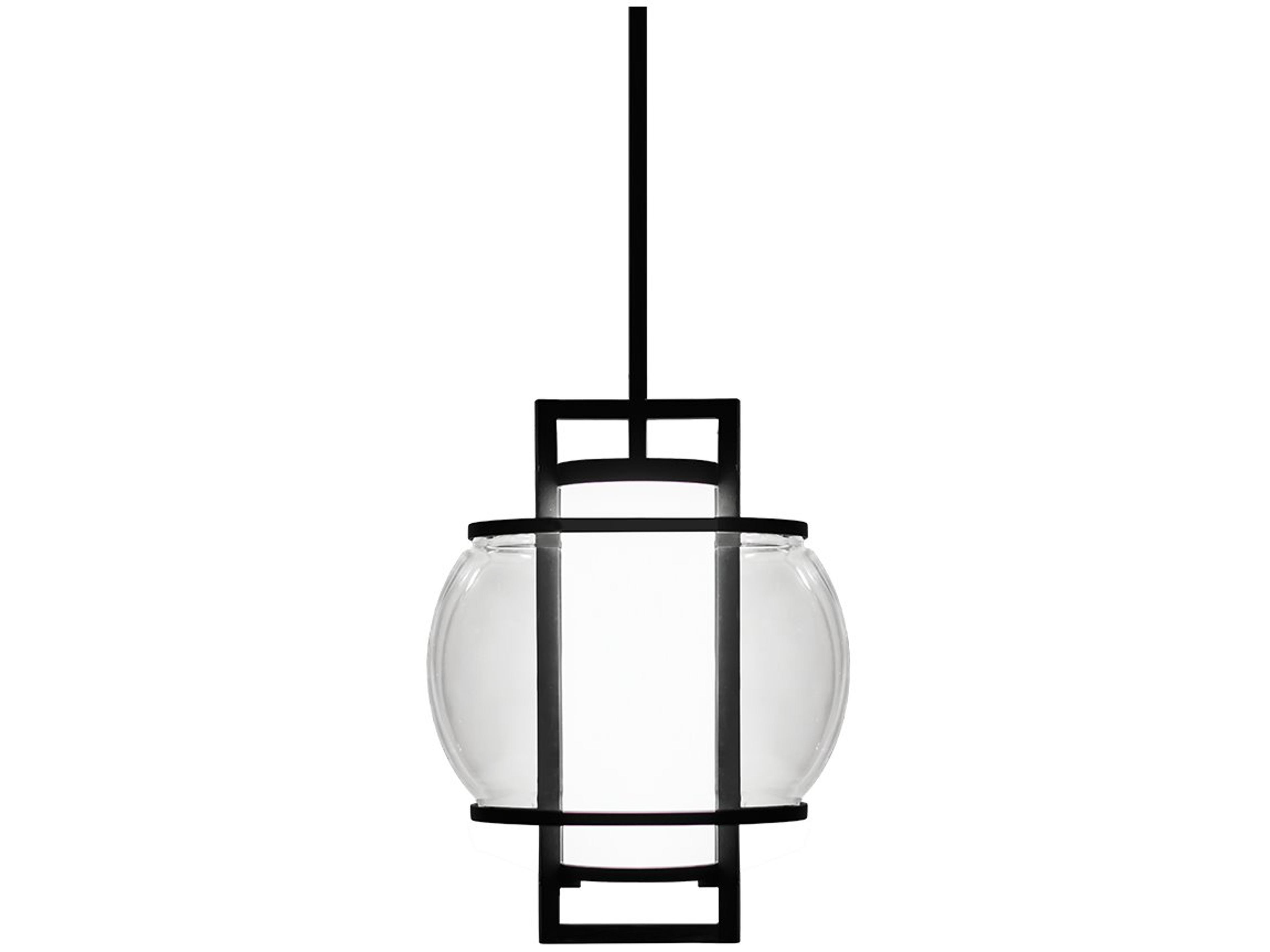 Lucid LED Outdoor Pendant Light Black