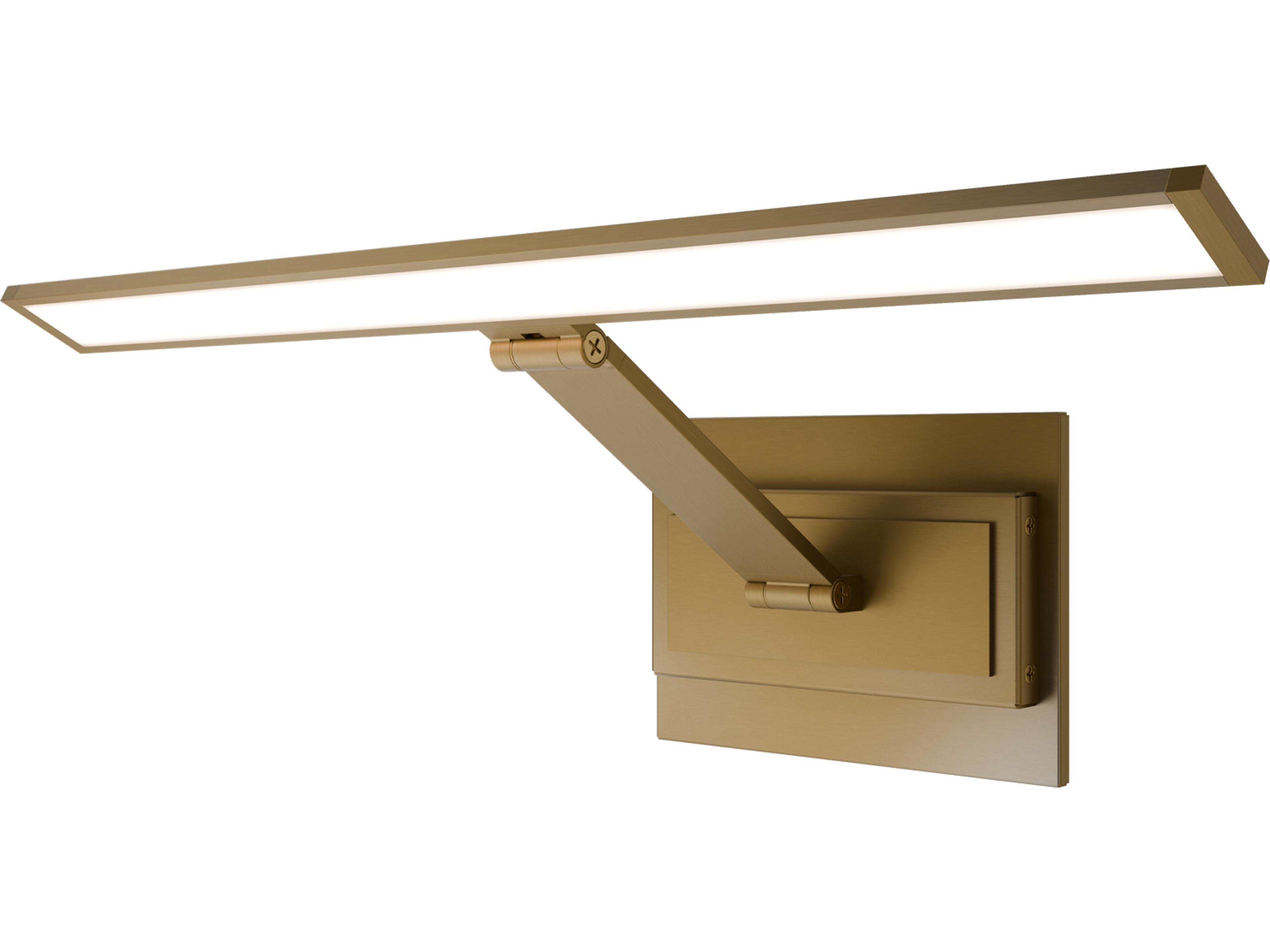 Diver 1-Light Aged Brass Picture Light