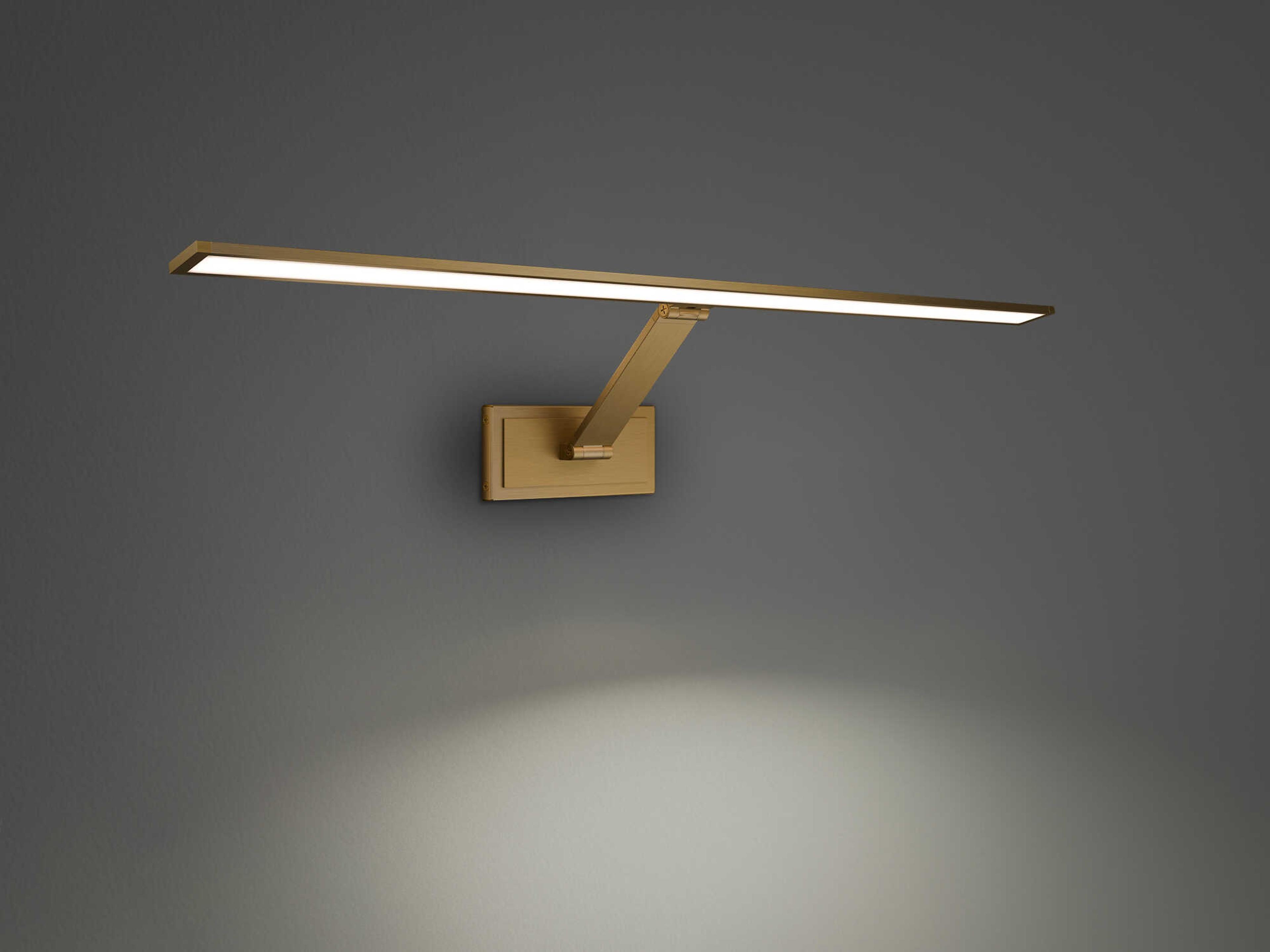 Modern Forms Diver 1-Light Aged Brass Picture Light