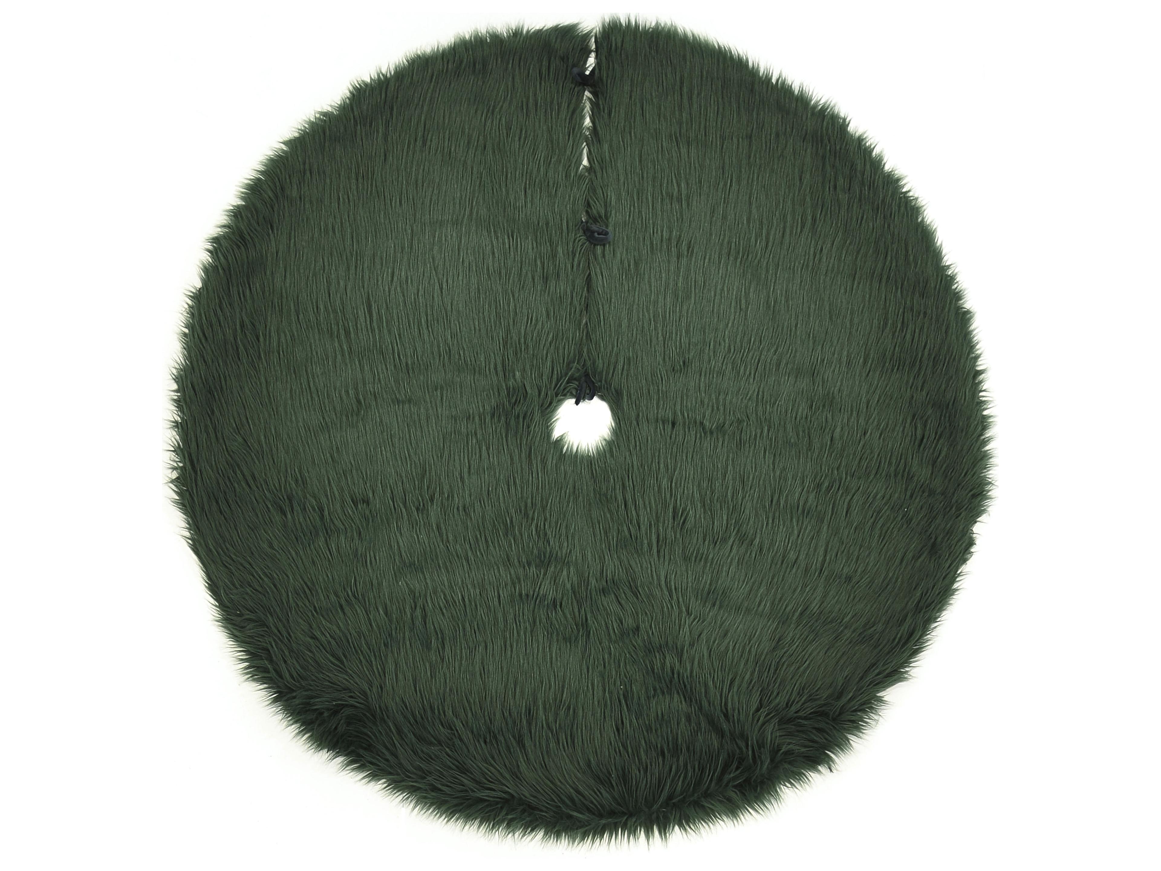 Green Furry Tree Skirt