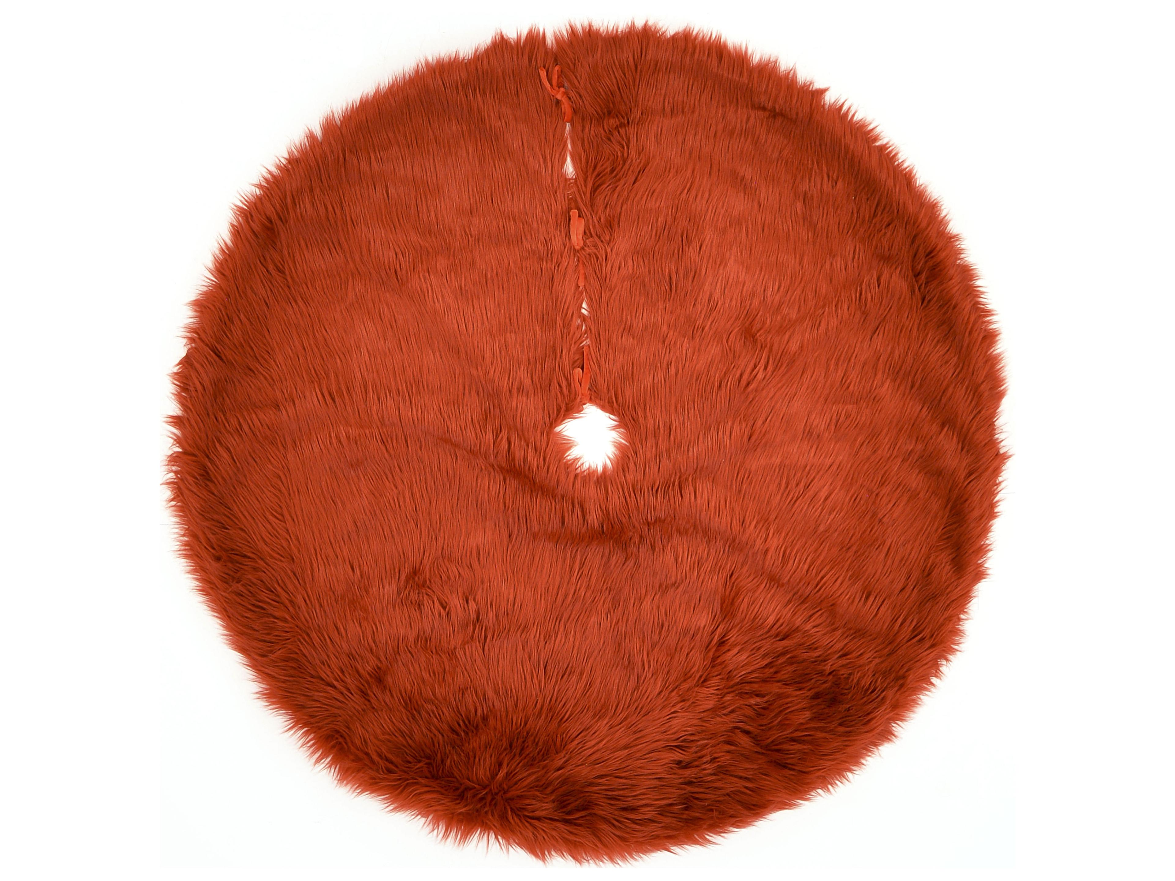 Red Furry Tree Skirt