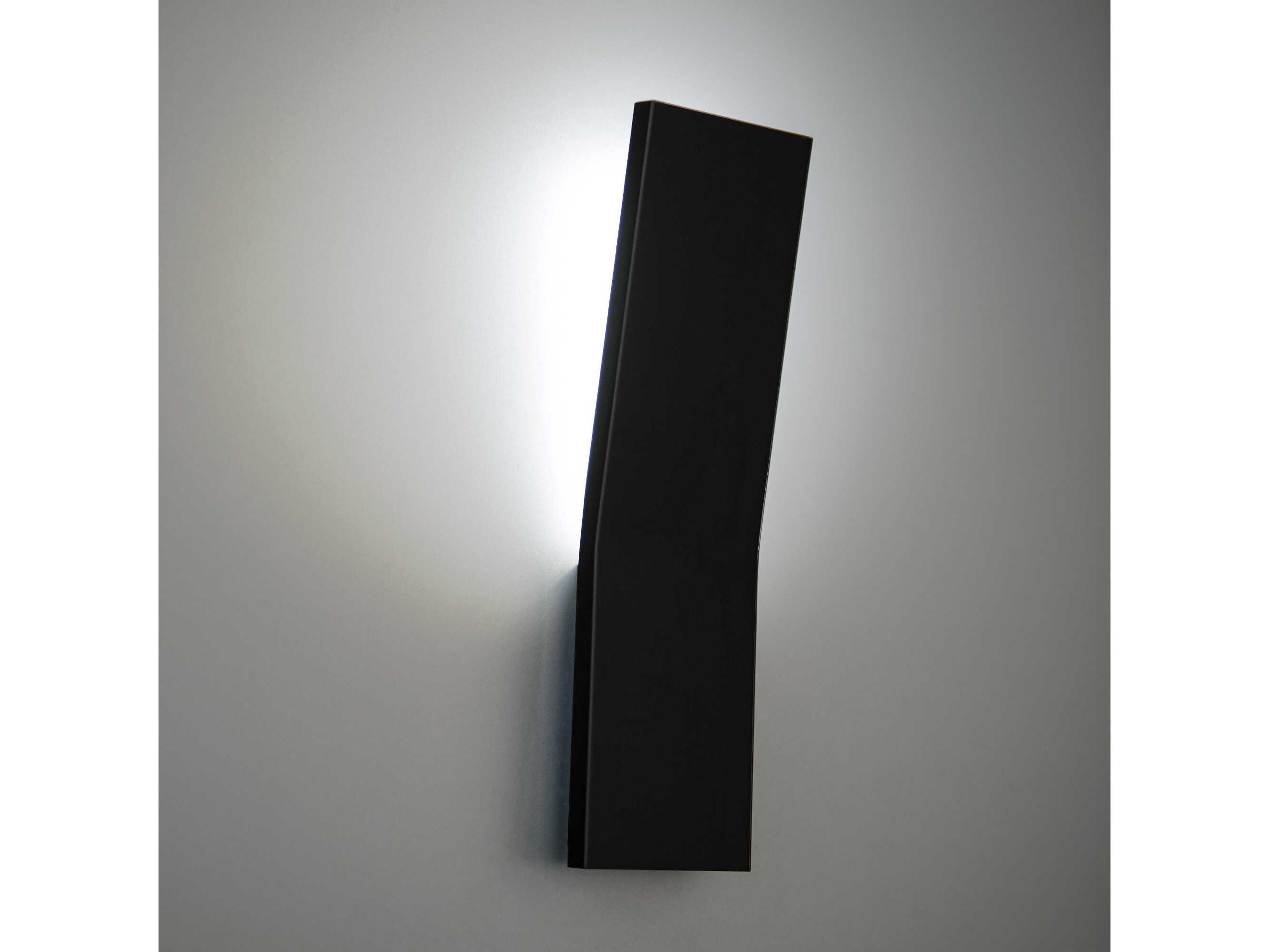 Modern Forms Blade 1-Light Black Glass LED Wall Sconce