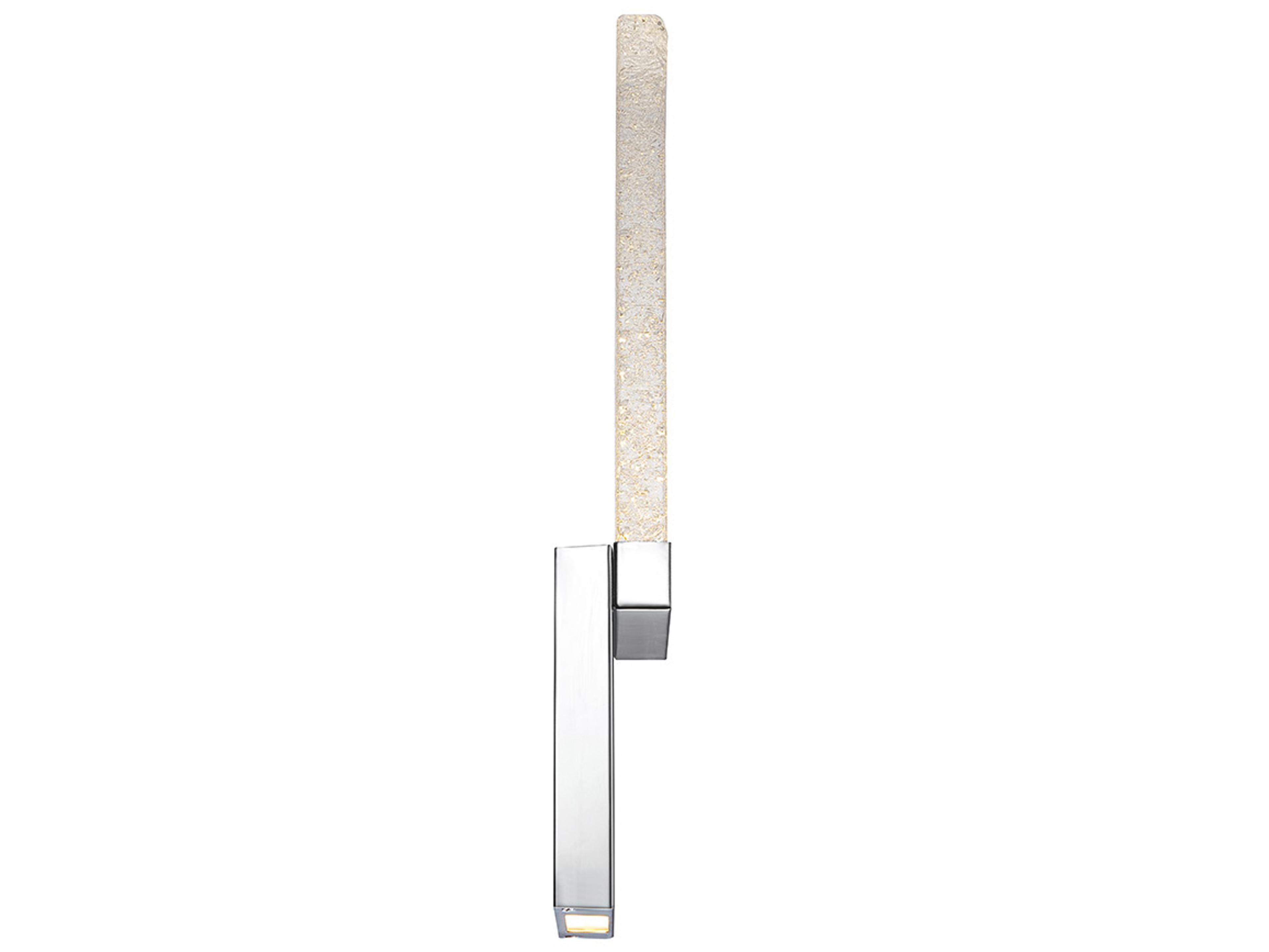 Modern Forms Glacier 1-Light Chrome Glass LED Wall Sconce