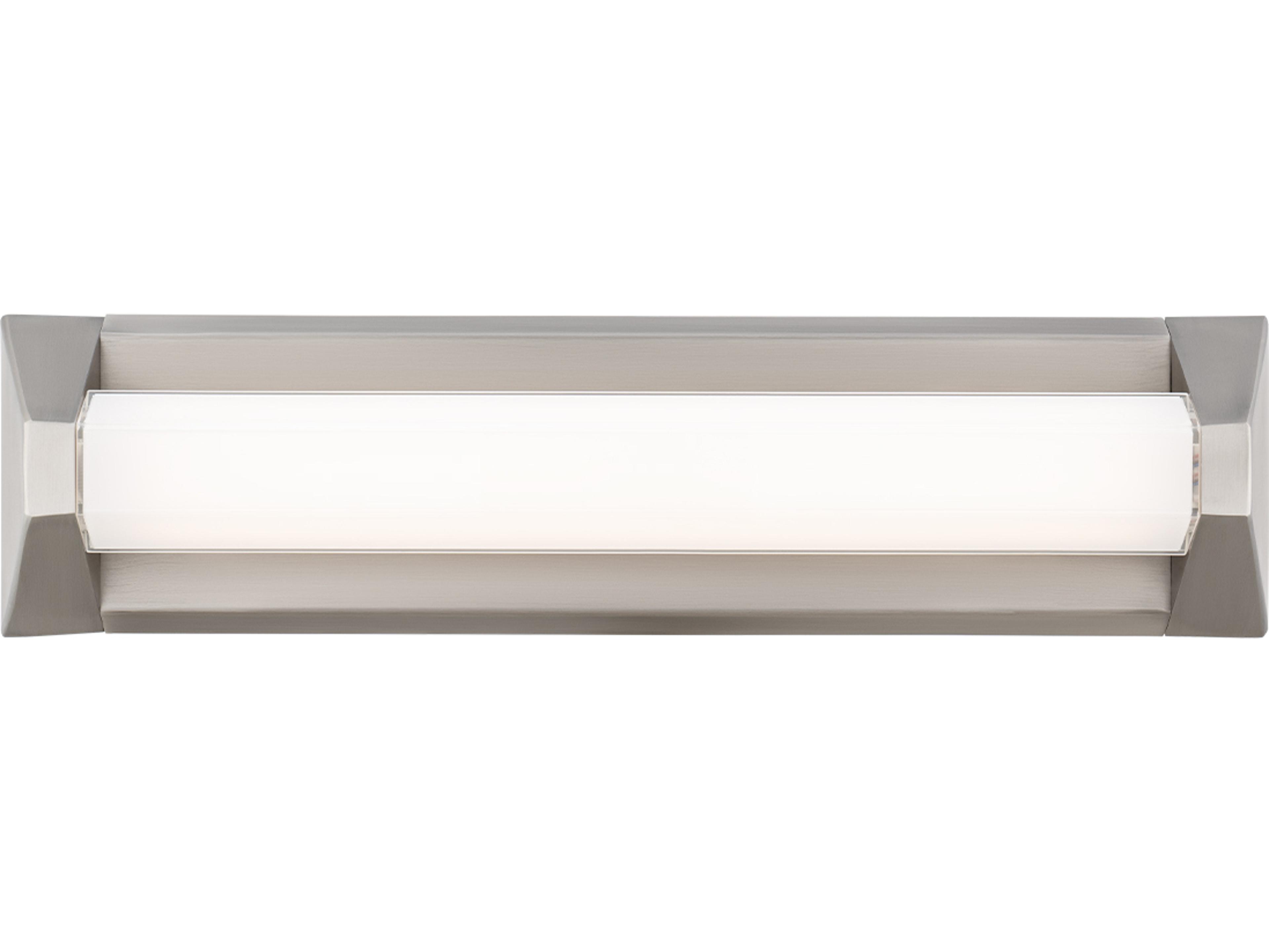 Modern Forms Swale 1-Light Brushed Nickel Vanity Light