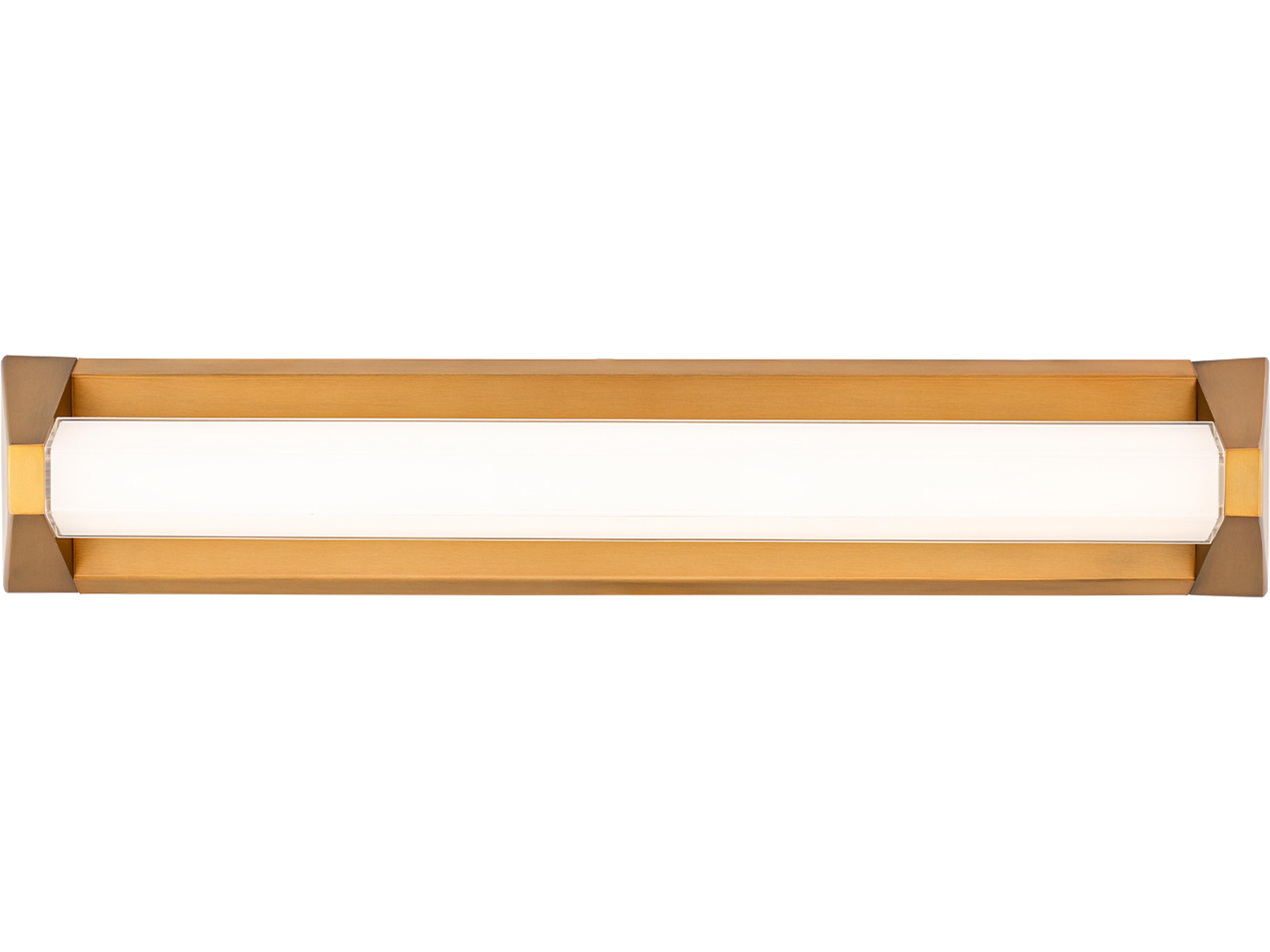 Modern Forms Swale 1-Light Aged Brass Vanity Light