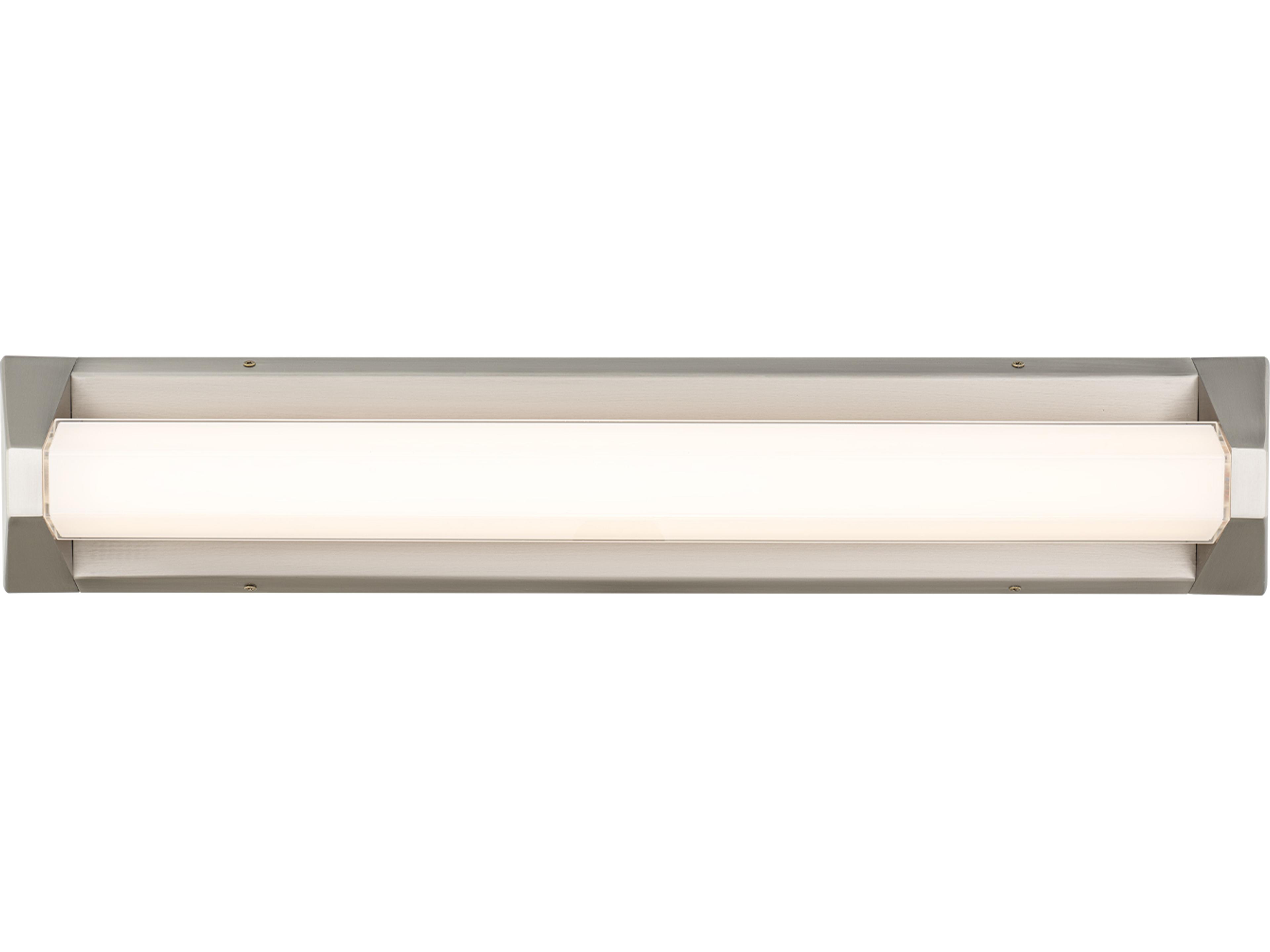 Modern Forms Swale 1-Light Brushed Nickel Vanity Light