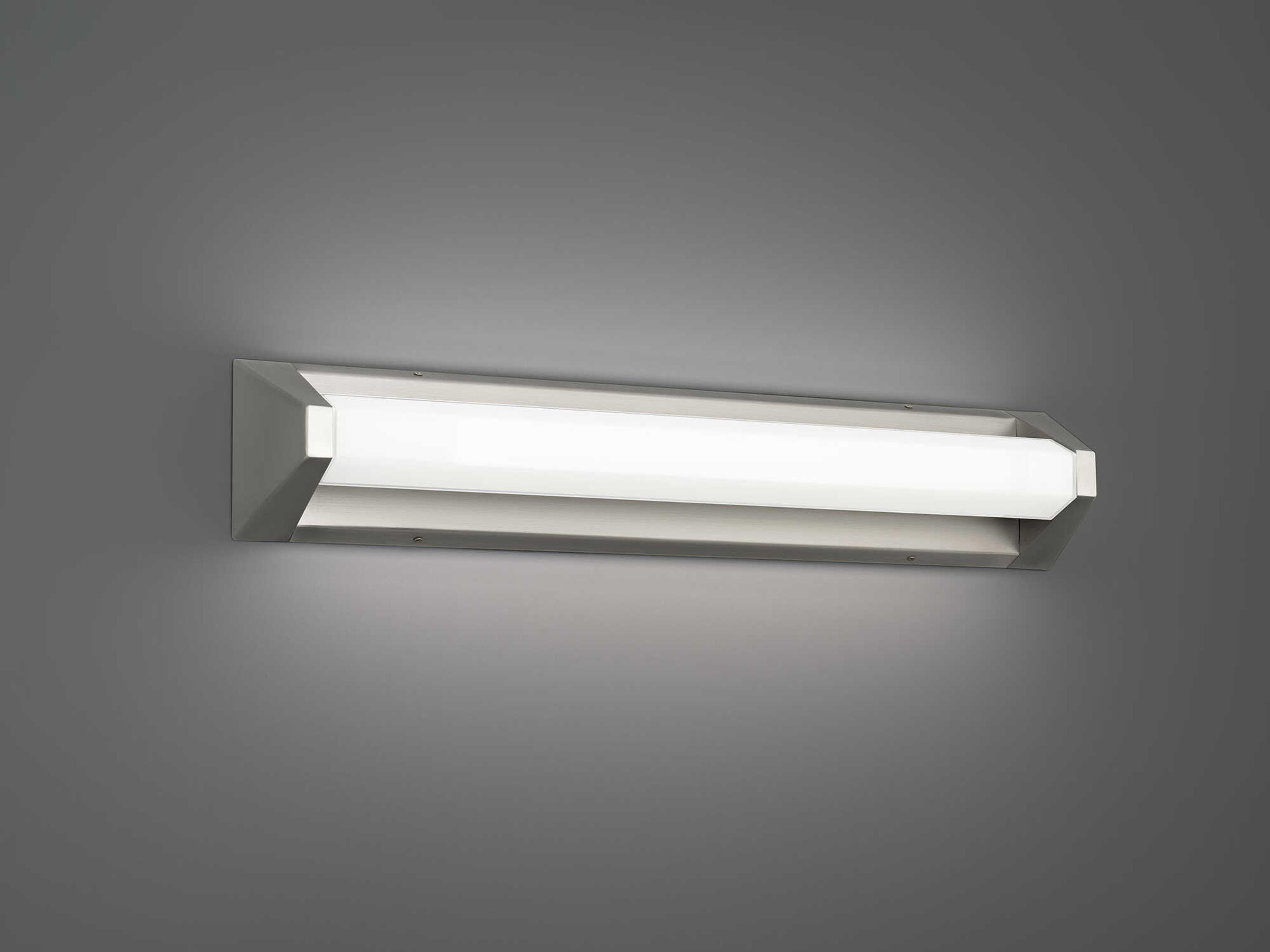 Modern Forms Swale 1-Light Brushed Nickel Vanity Light