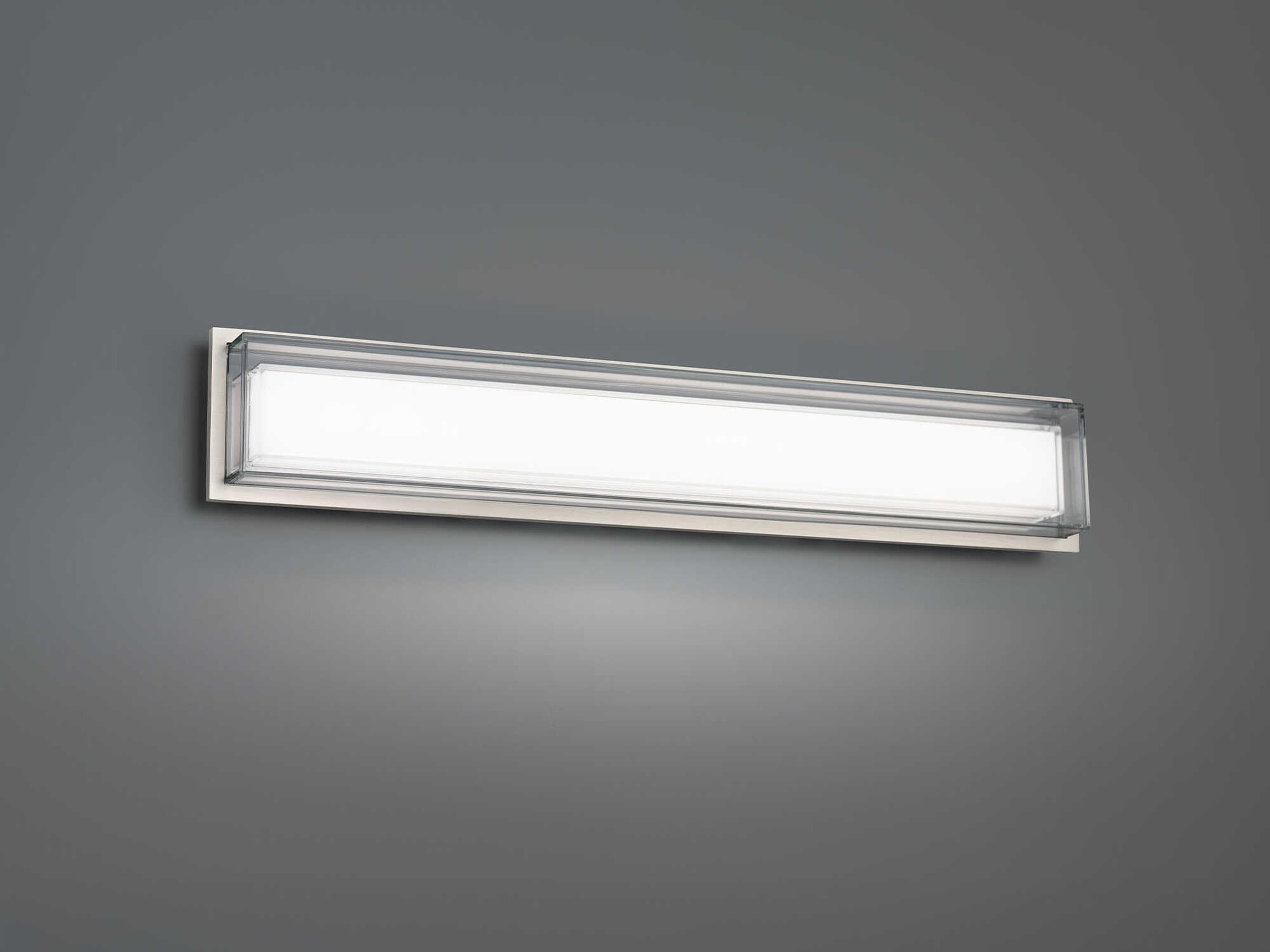 Modern Forms Ice Bar 1-Light Brushed Nickel Vanity Light