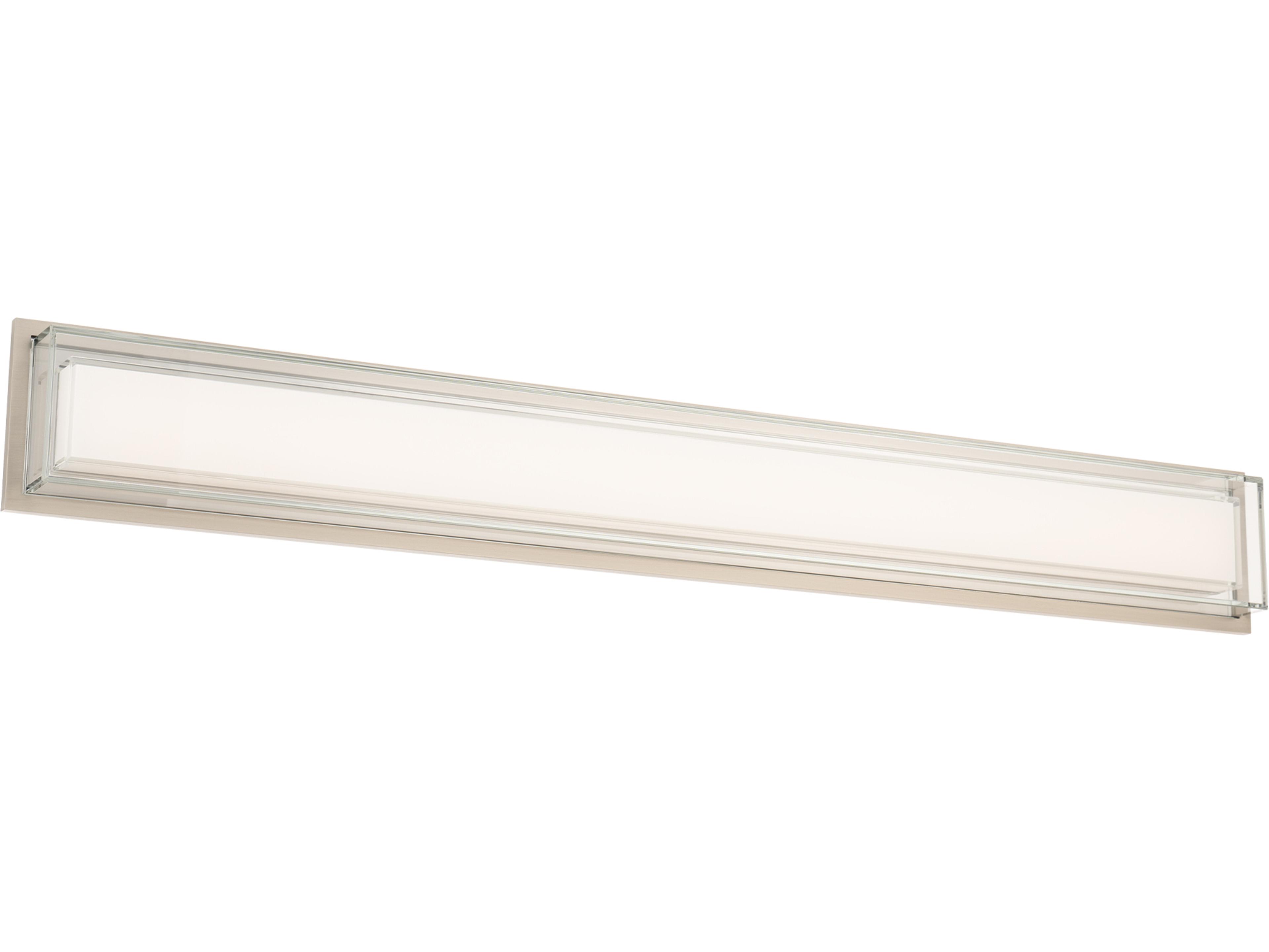 Ice Bar 1-Light Brushed Nickel Vanity Light