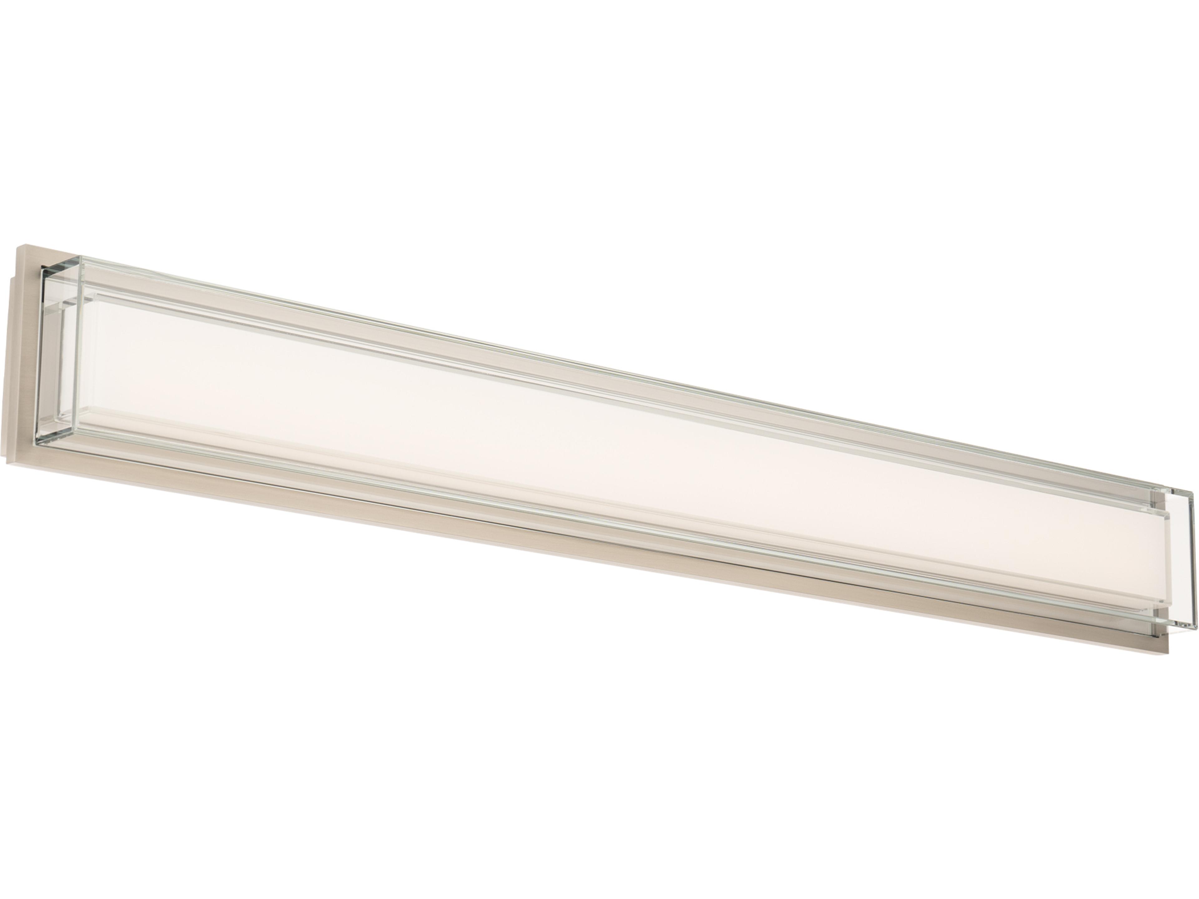 Modern Forms Ice Bar 1-Light Brushed Nickel Vanity Light