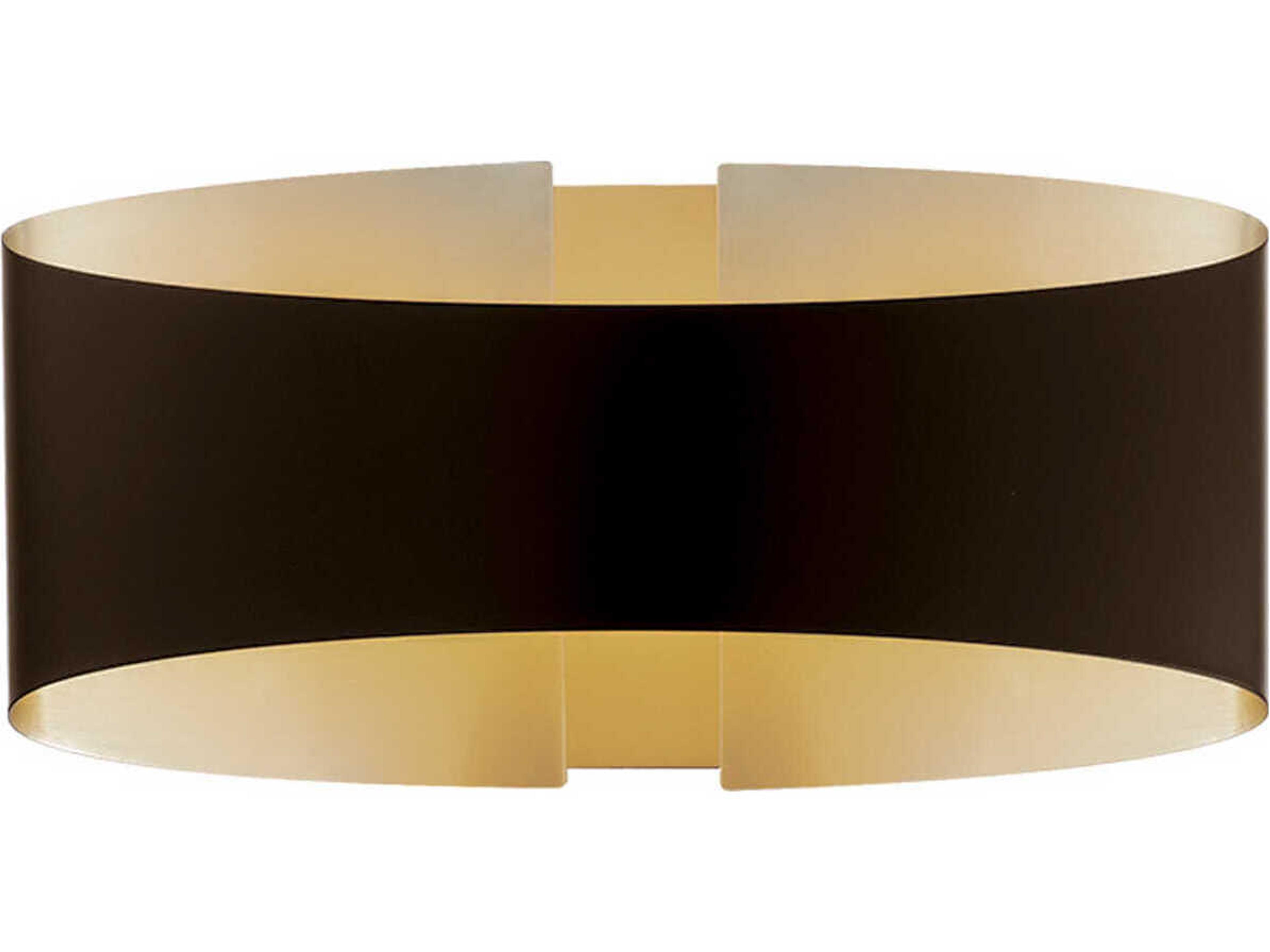 Modern Forms Swerve 1-Light Bronze Brushed Brass LED Wall Sconce