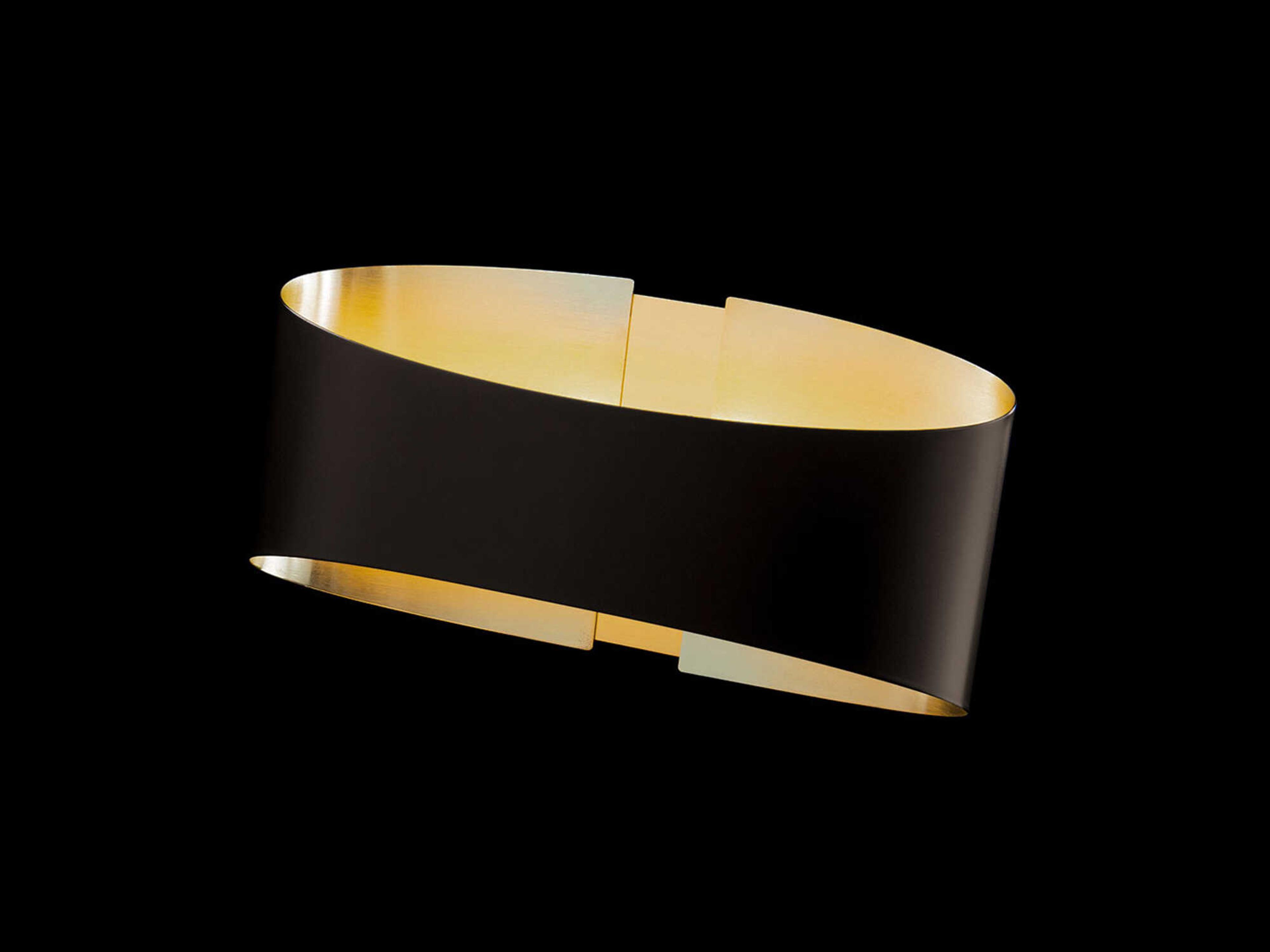 Modern Forms Swerve 1-Light Bronze Brushed Brass LED Wall Sconce