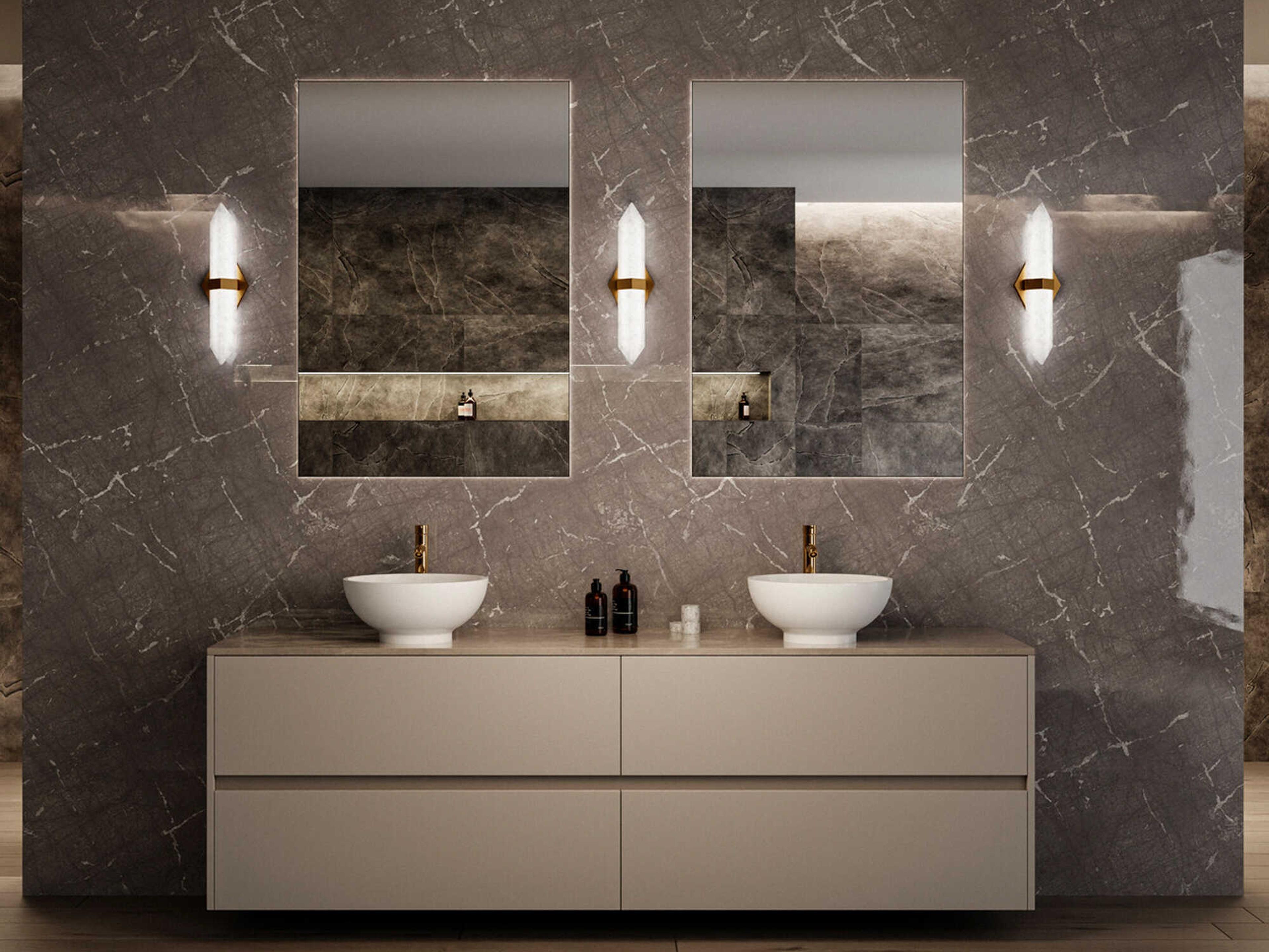 Modern Forms Javelin 1-Light Aged Brass Vanity Light