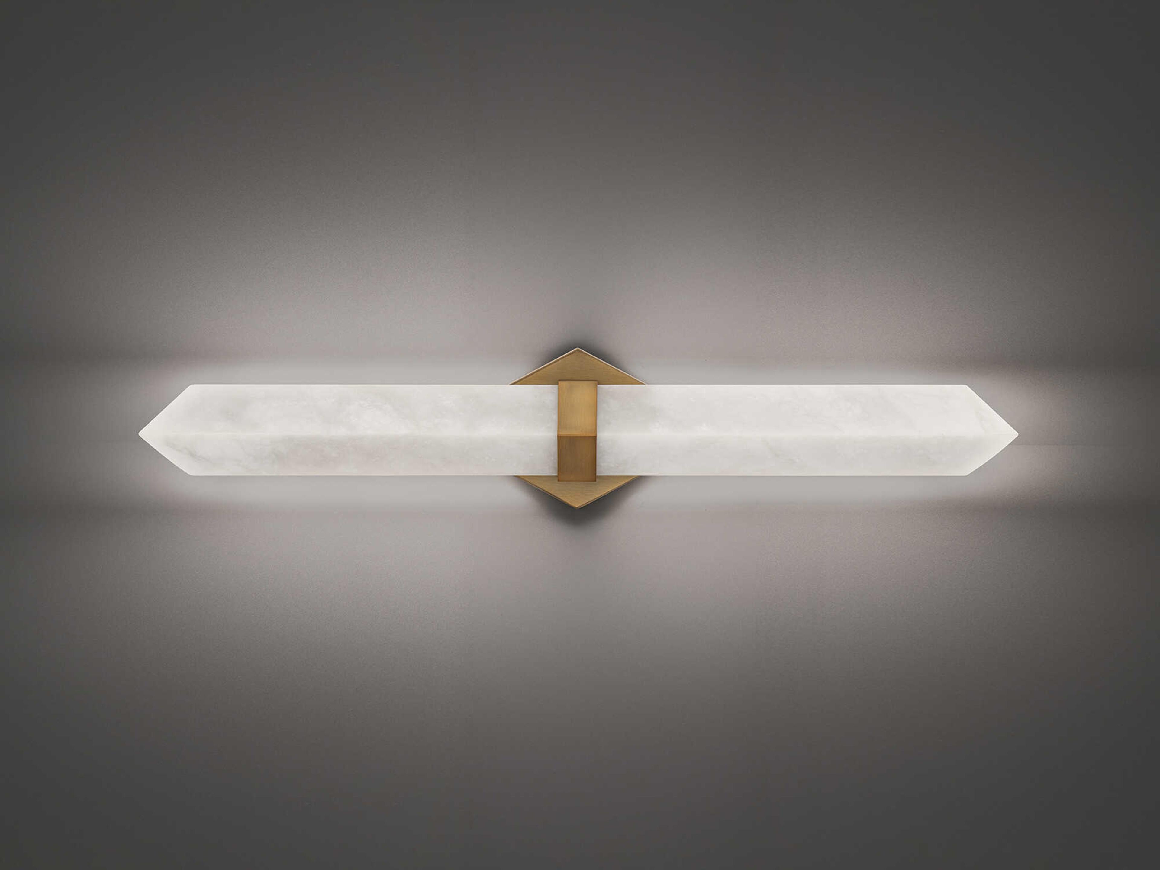Modern Forms Javelin 1-Light Aged Brass Vanity Light