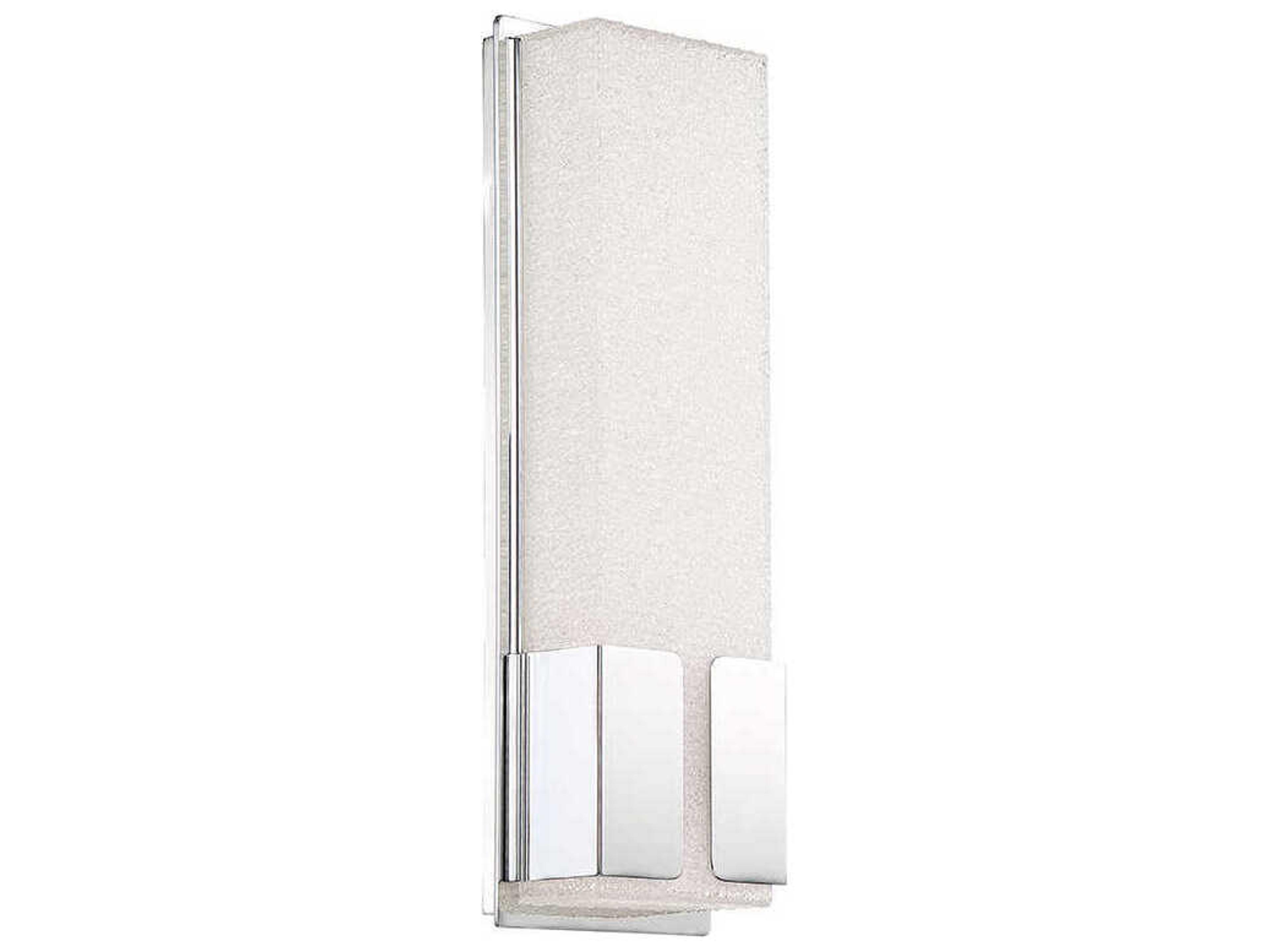 Vodka 1-Light Chrome Glass LED Wall Sconce