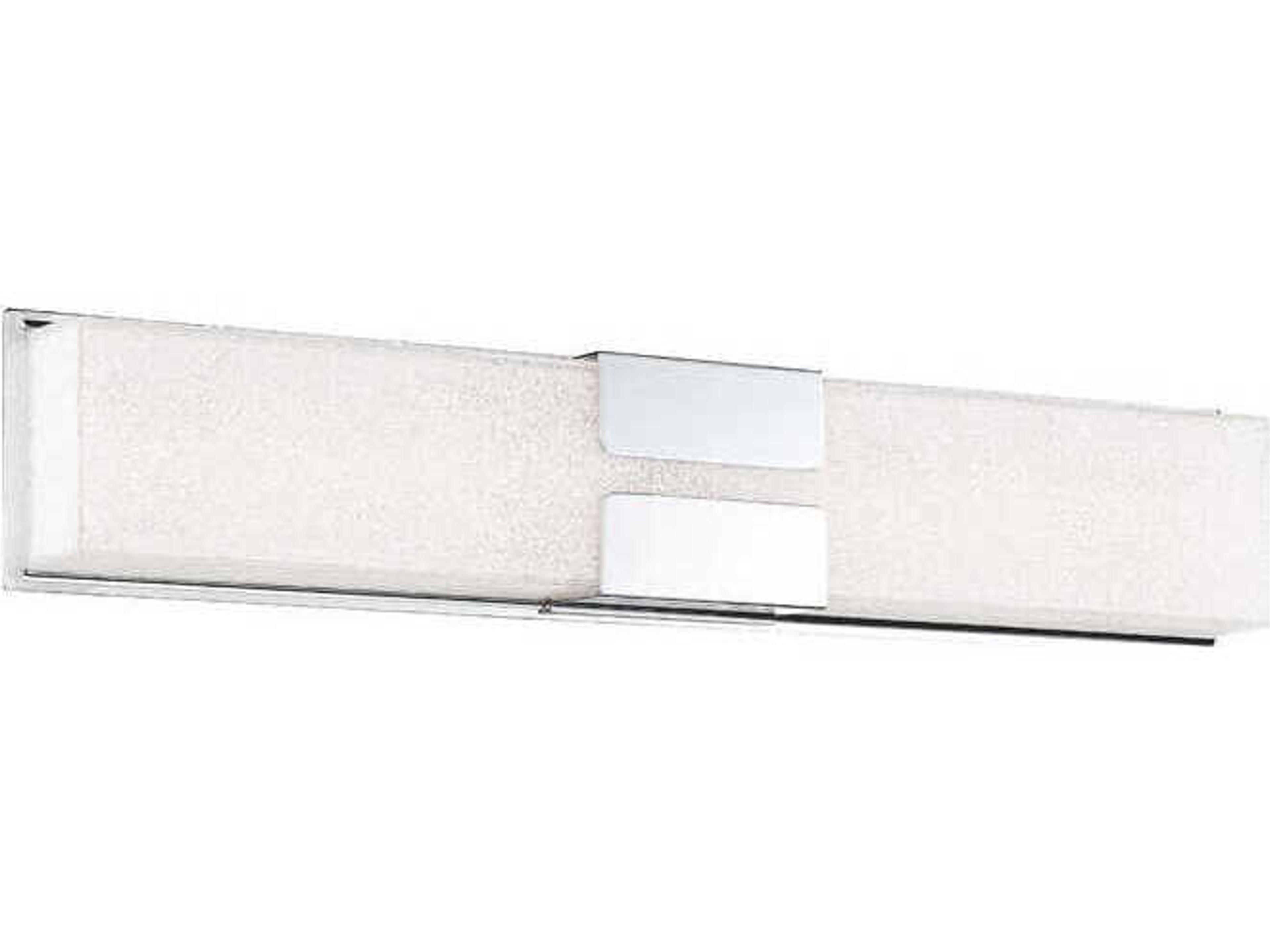 Vodka 1-Light Chrome Glass LED Vanity Light