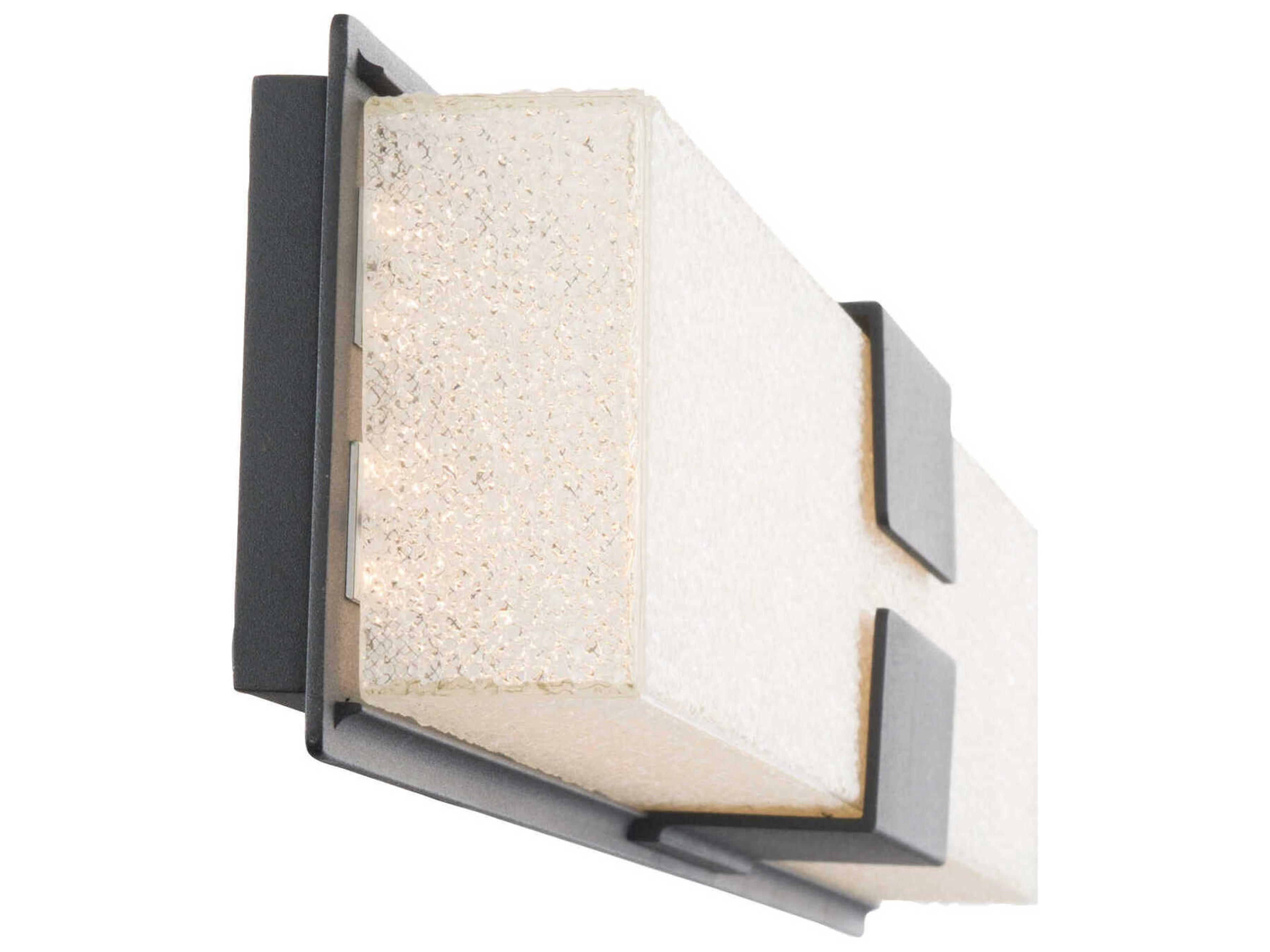 Modern Forms Vodka 1-Light Black Glass LED Vanity Light