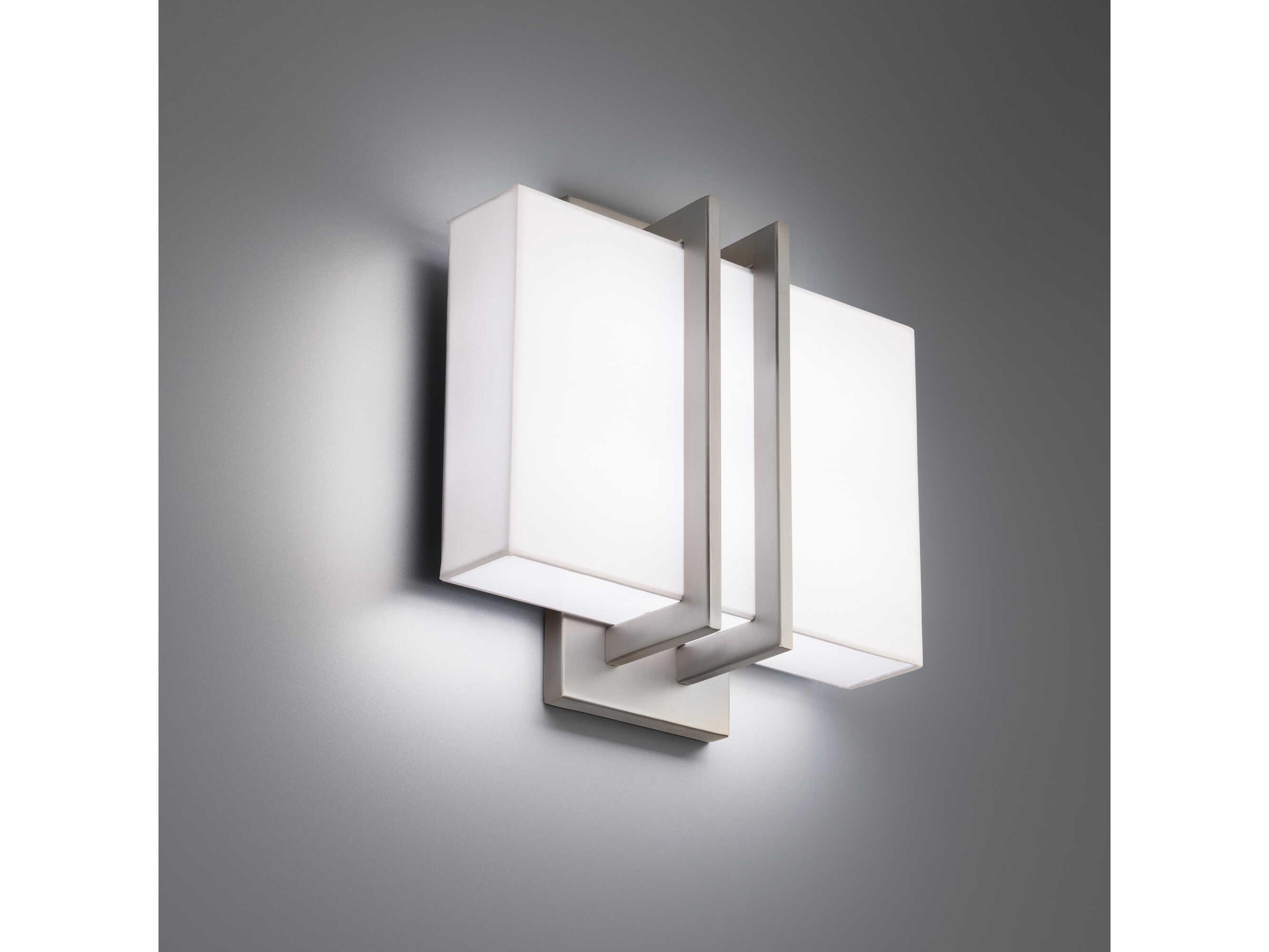 Modern Forms Downton 1-Light Brushed Nickel LED Wall Sconce