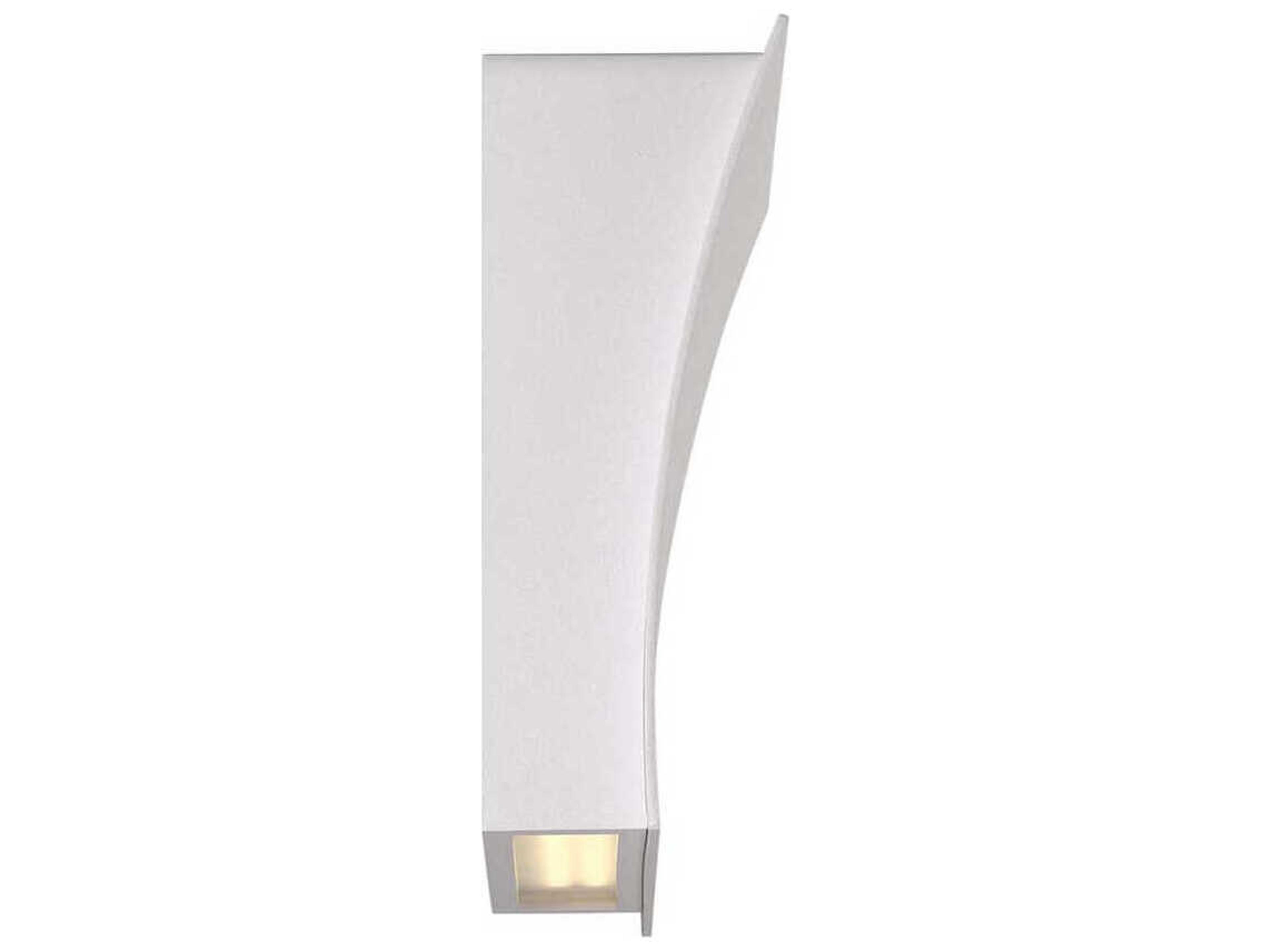 Modern Forms Slide 2-Light White Glass LED Wall Sconce
