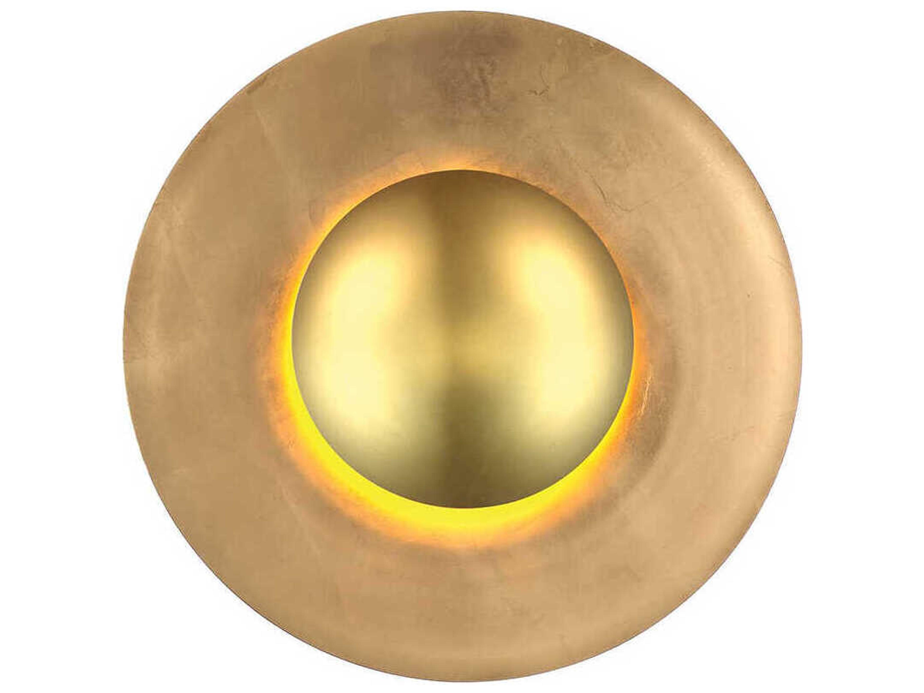 Blaze LED Wall Sconce Gold Leaf Contemporary